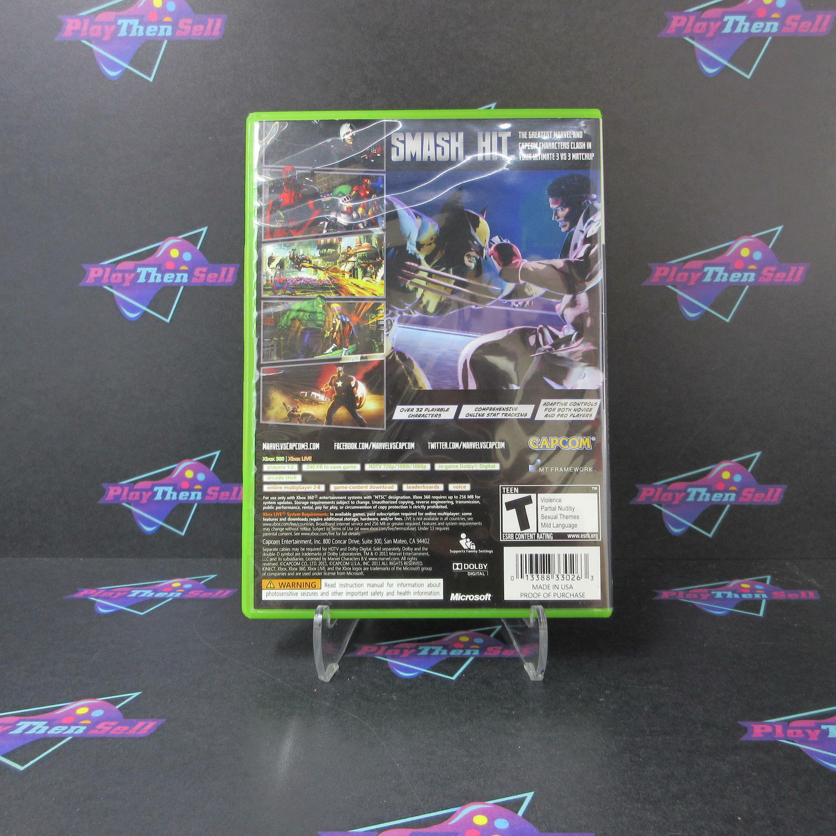 Marvel vs Capcom 3 Fate of Two Worlds Xbox 360 - Very Good