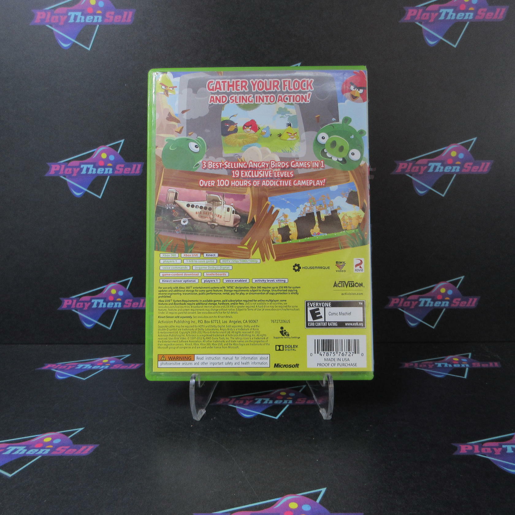Angry Birds Trilogy Microsoft Xbox 360 AD Complete CIB - Very Good