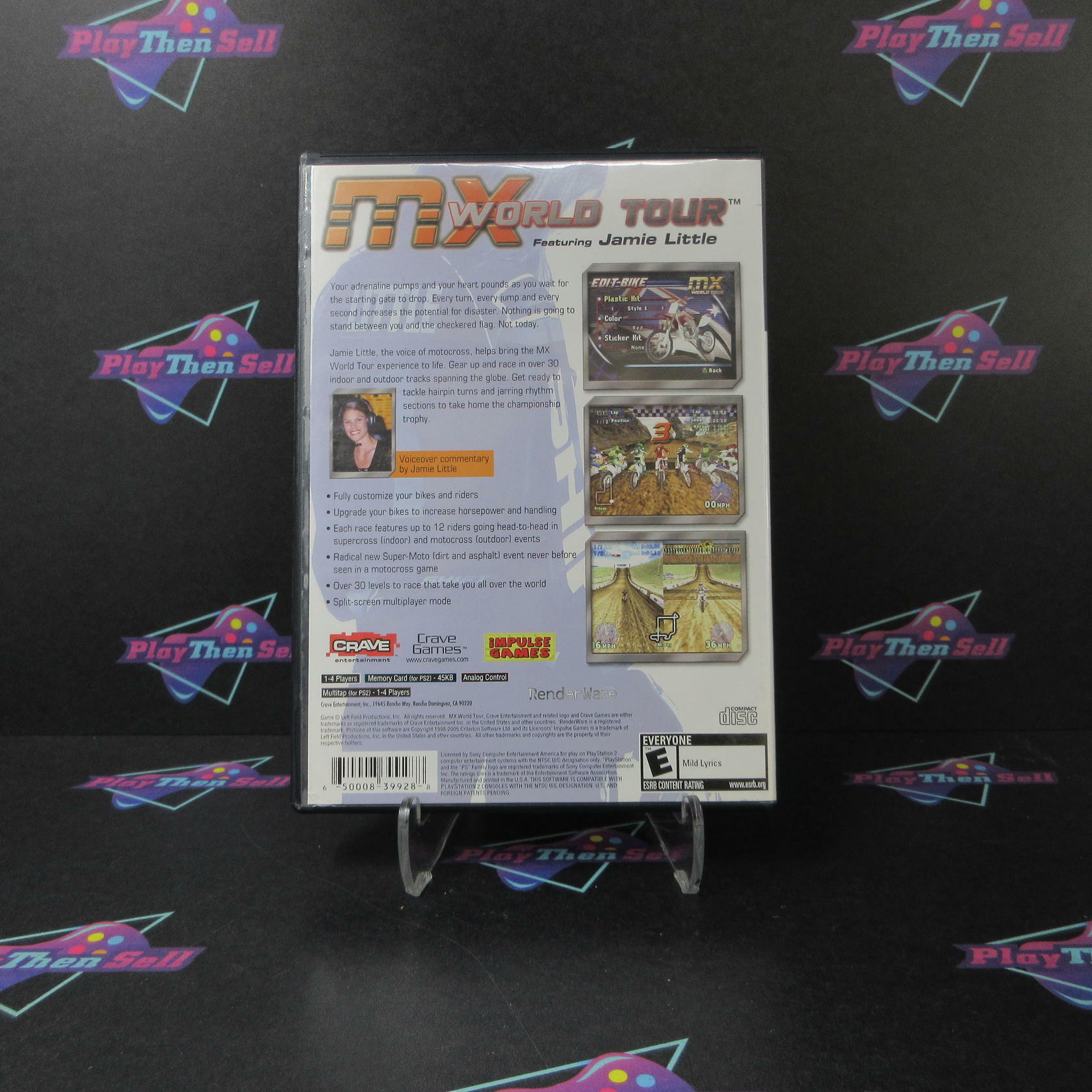 MX World Tour Featuring Jamie Little PS2 PlayStation 2 - Very Good