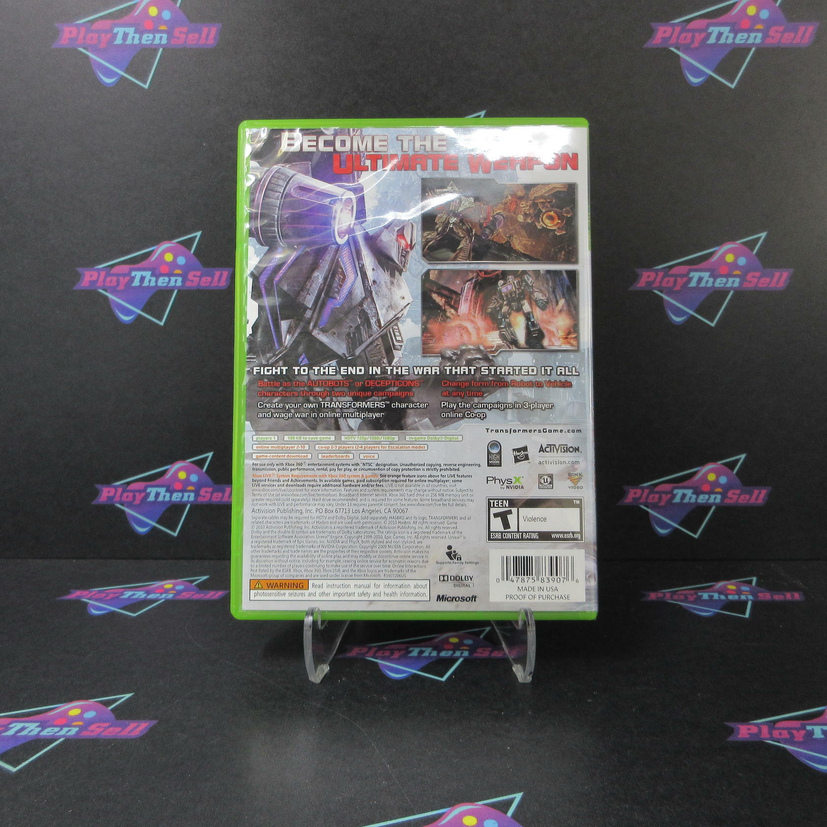 Transformers War for Cybertron Xbox 360 - Like New
