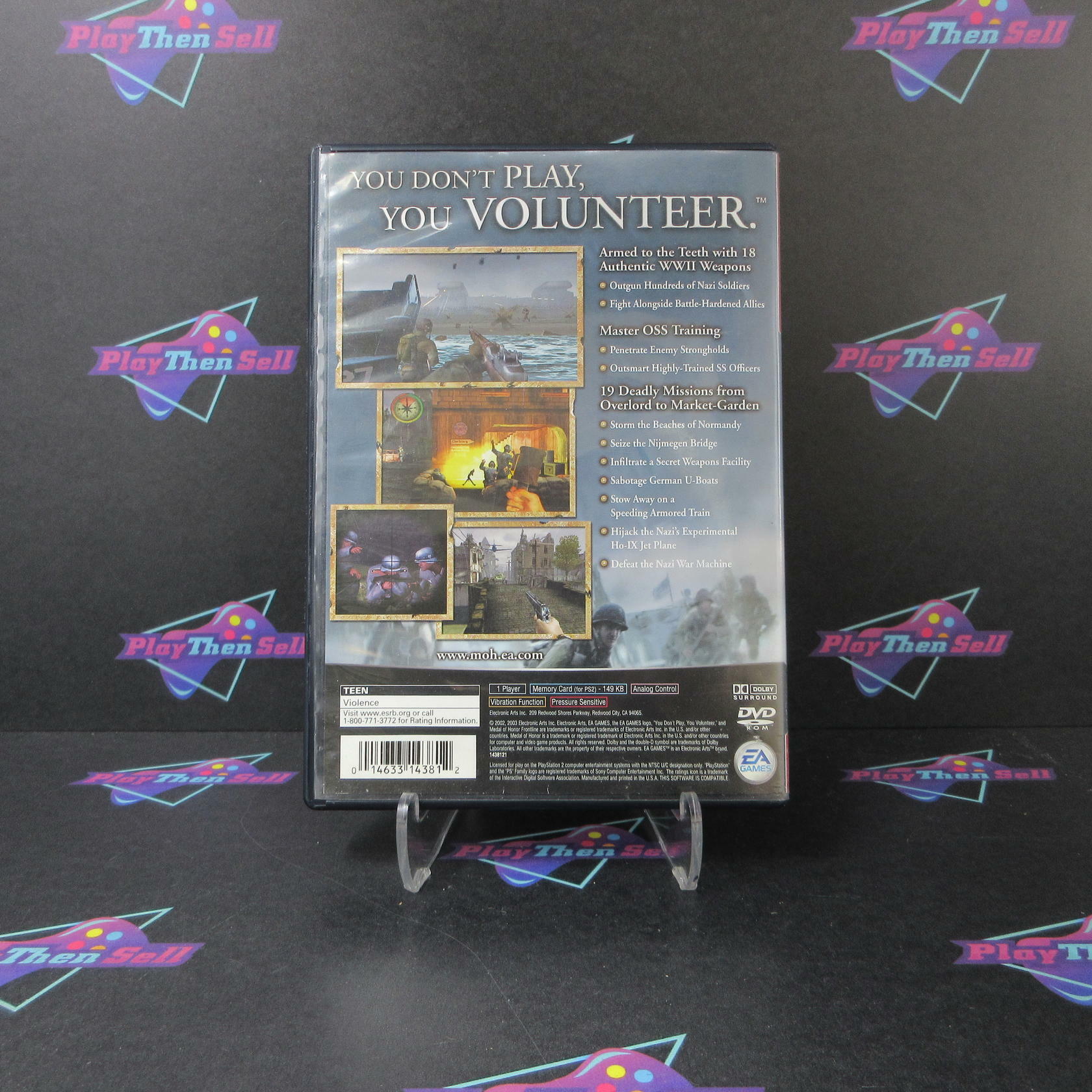 Medal of Honor Frontline GH PS2 PlayStation 2 AD/NM - Very Good