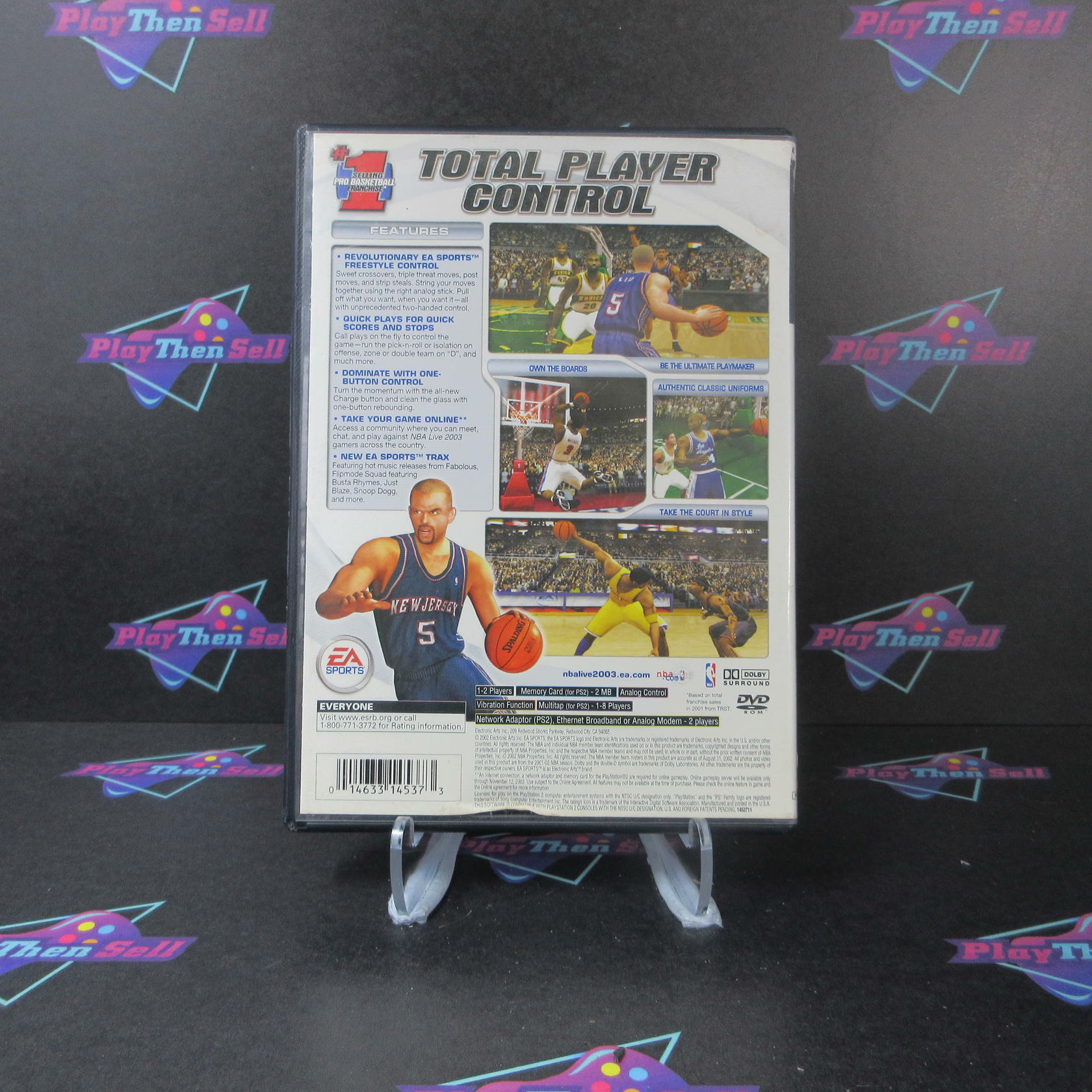 NBA Live 2003 + Sound Track PS2 PlayStation 2 AD Complete CIB - Very Good