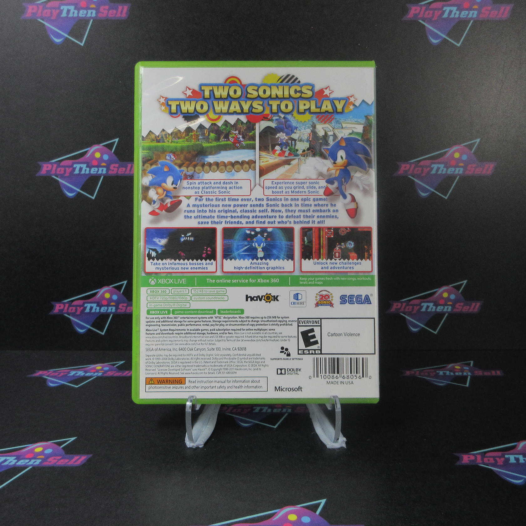 Sega Sonic Generations Xbox 360 PH - Very Good