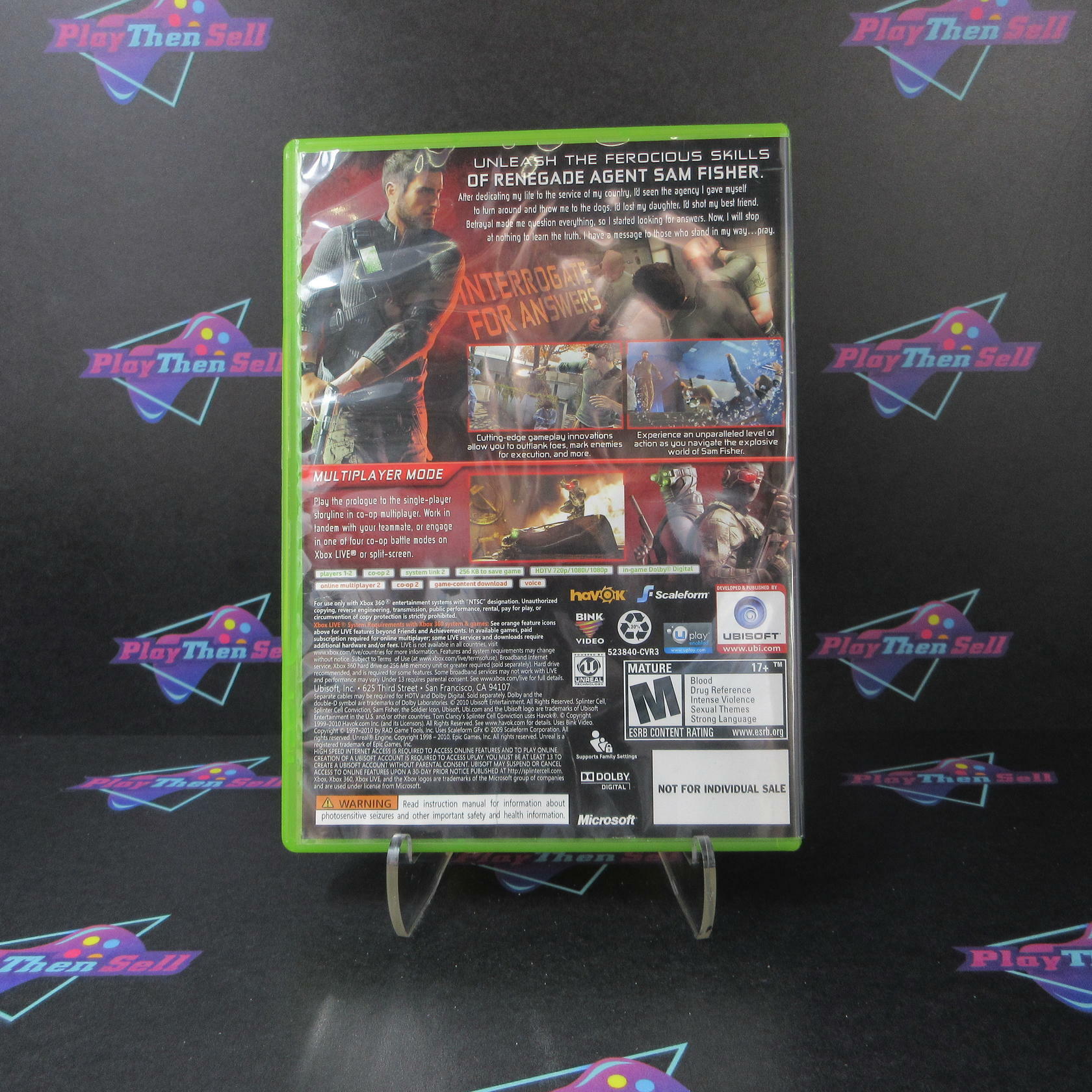 Tom Clancy's Splinter Cell Conviction Xbox 360 - Very Good