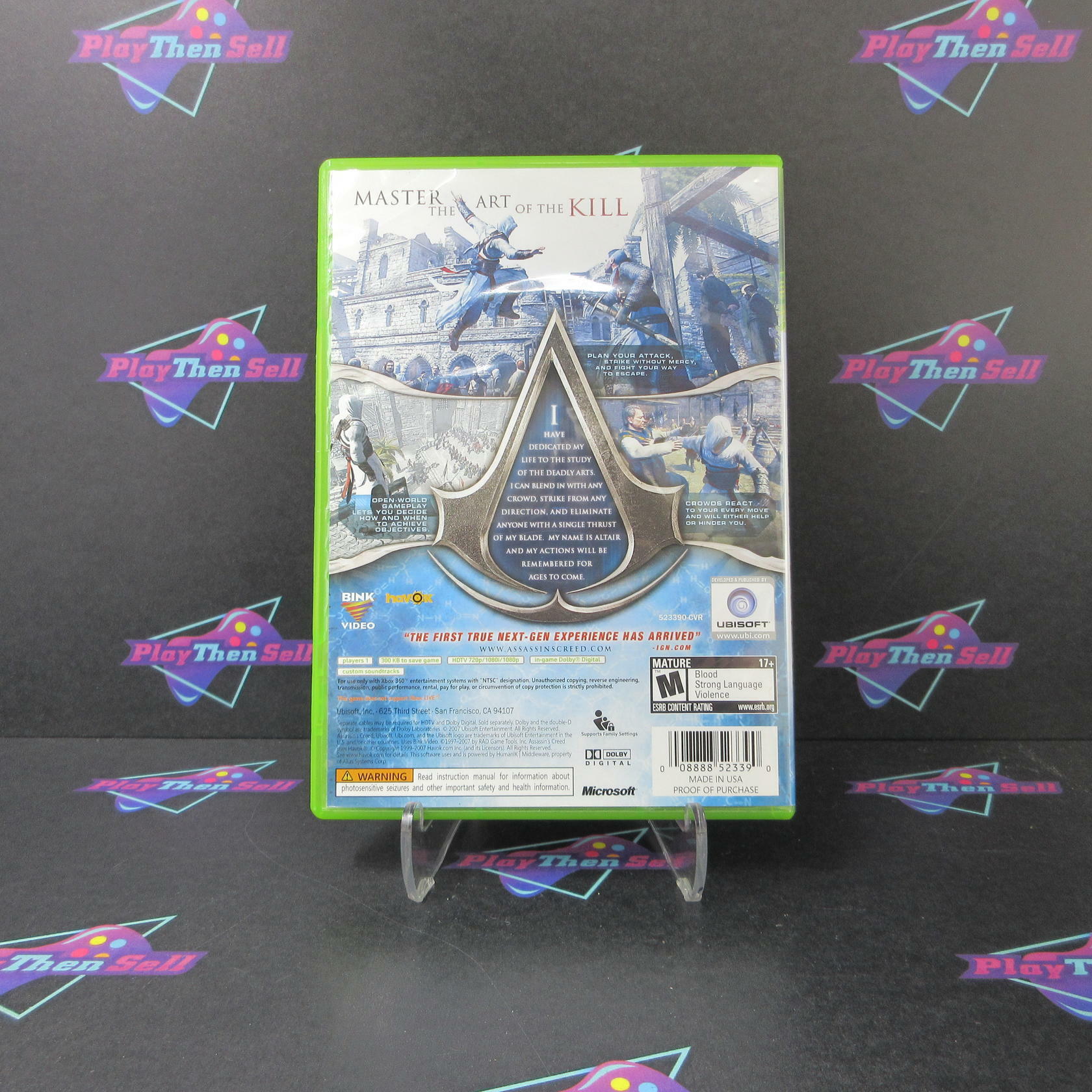 Assassin's Creed Xbox 360 PH Disc - Like New