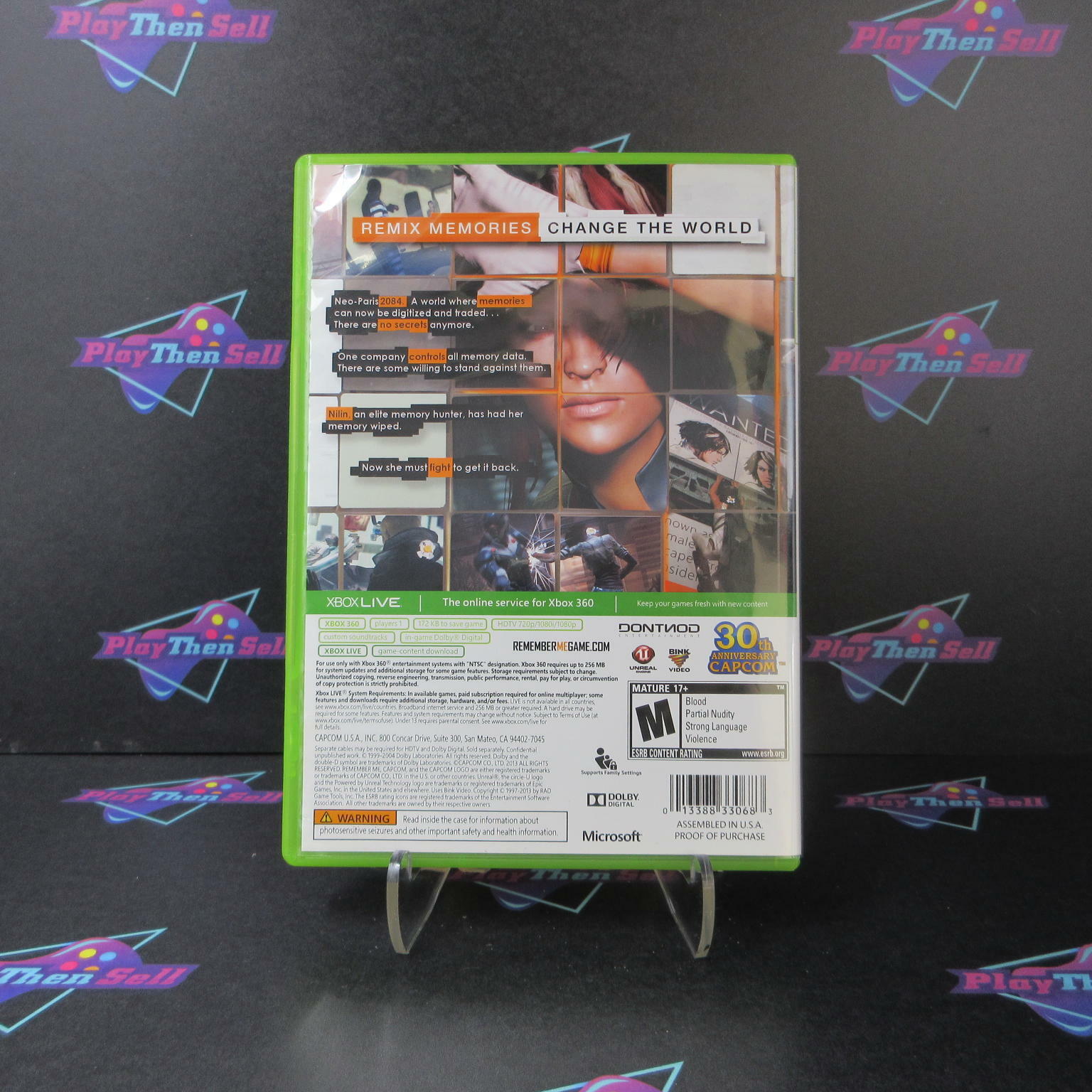 Remember Me Xbox 360 - Like New