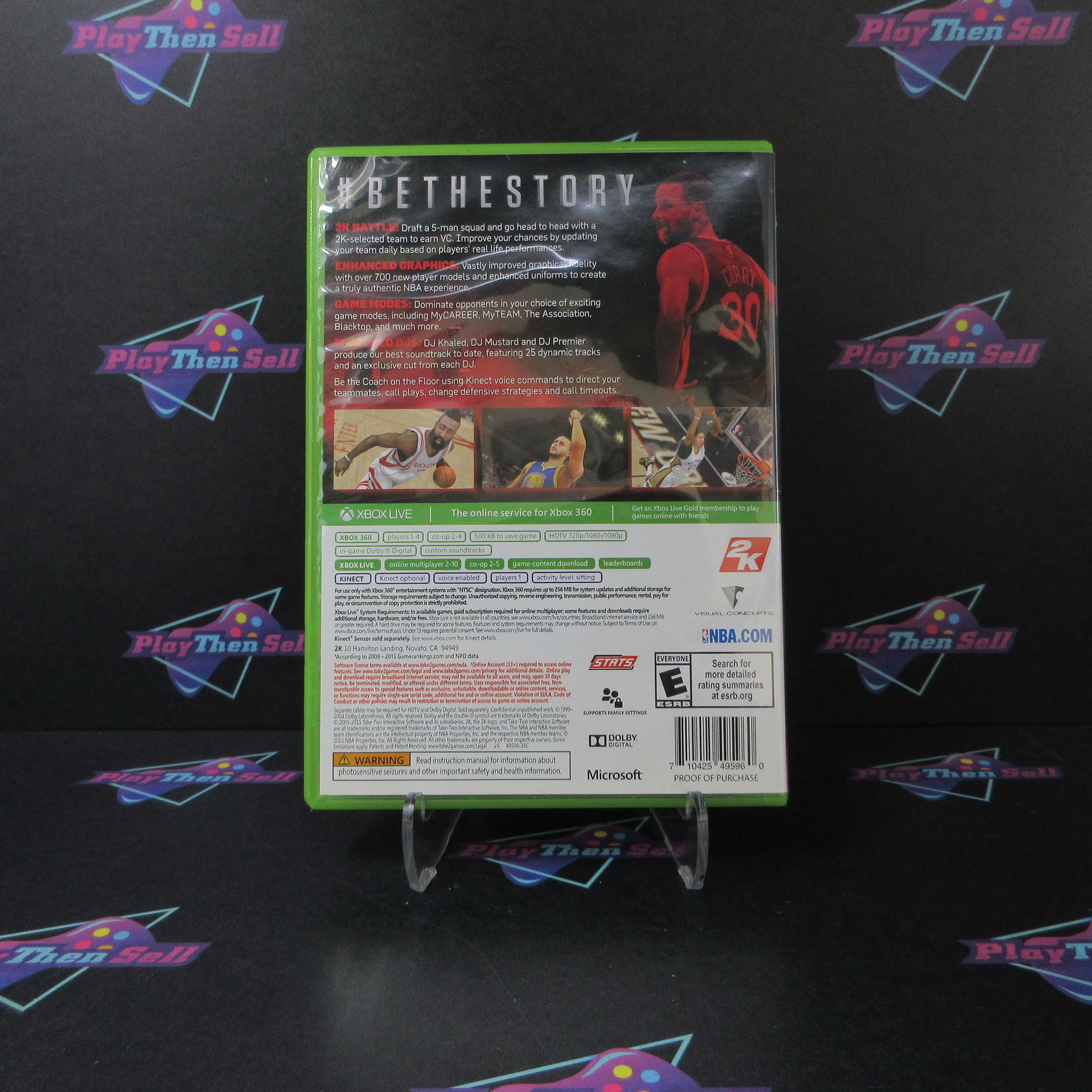 NBA 2K16 Xbox 360 DD Complete CIB - Very Good