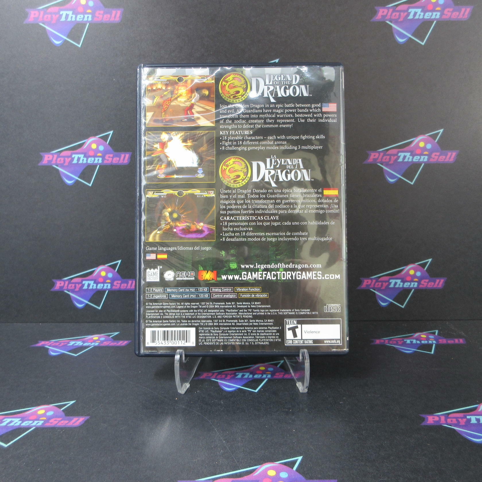 Legend of the Dragon PS2 PlayStation 2 AD Complete CIB - Very Good