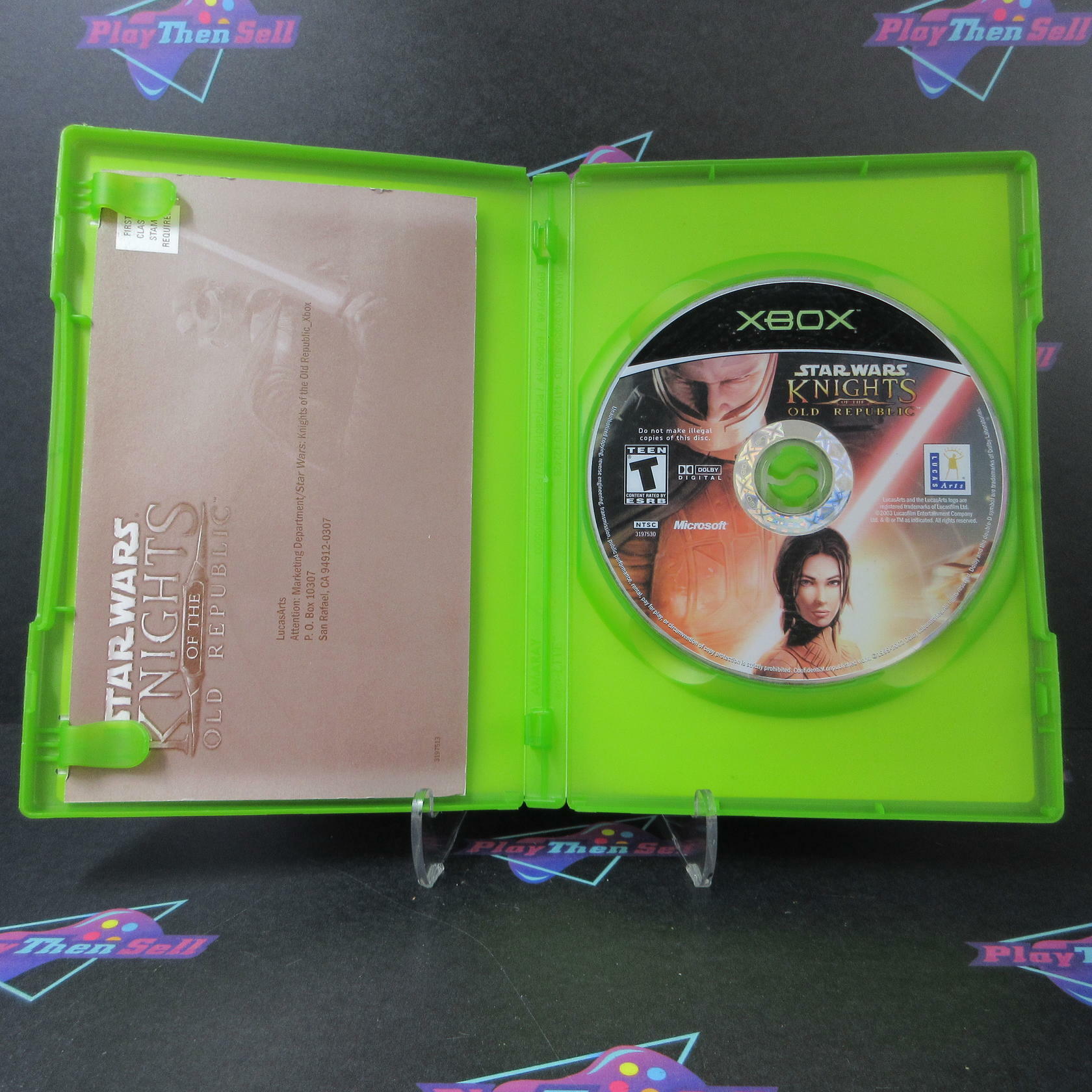 Star Wars Knights of the Old Republic Xbox AD/NM + Reg Card - Very Good