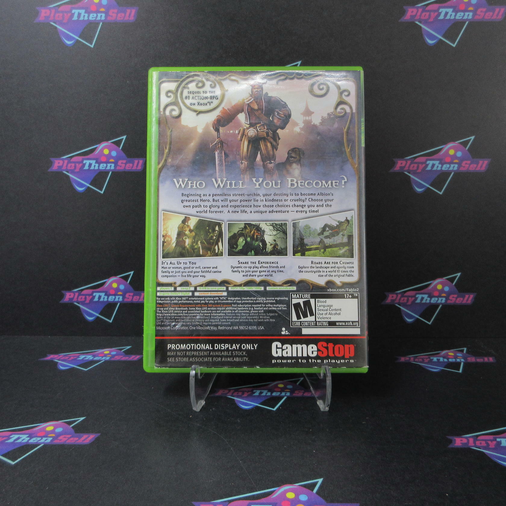 Fable II GameStop Promo Art Xbox 360 AD/DD/NM - Very Good