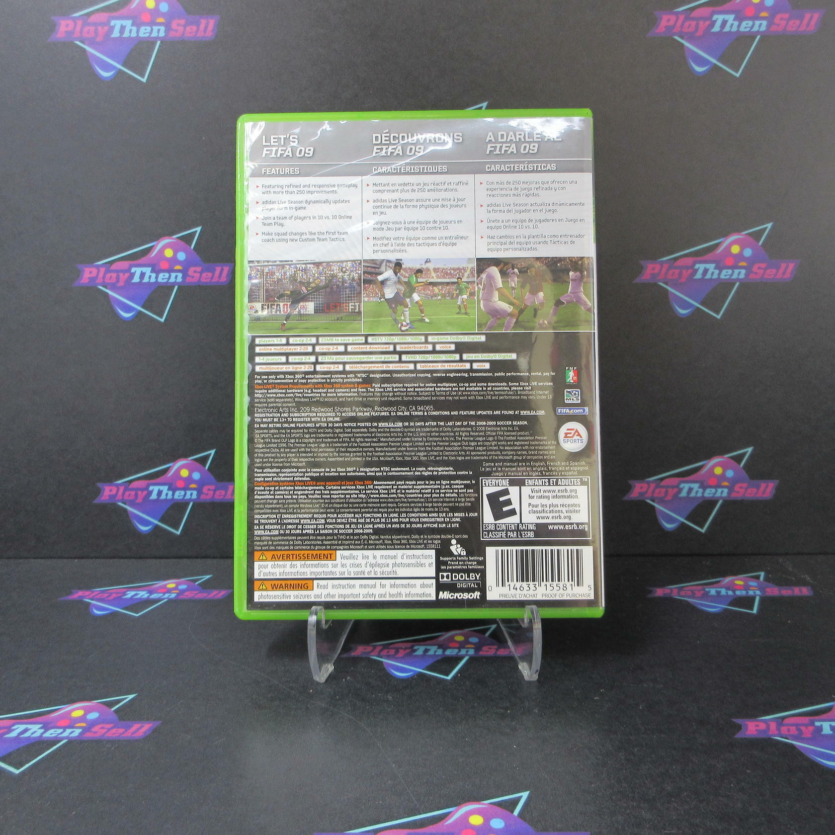 FIFA Soccer 09 Xbox 360 MD Complete CIB - Very Good