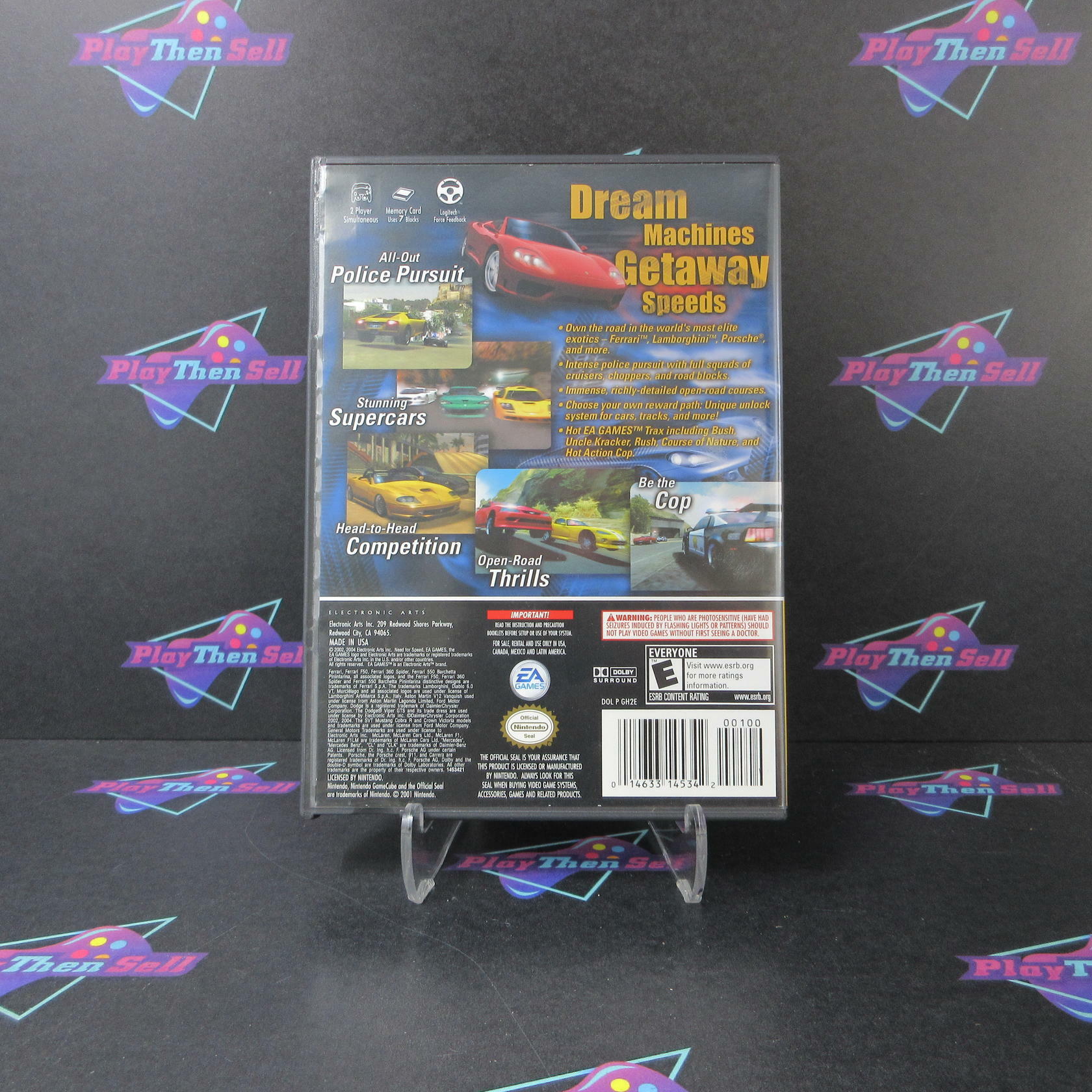 Need for Speed Hot Pursuit 2 Player's Choice Nintendo Gamecube - Like New