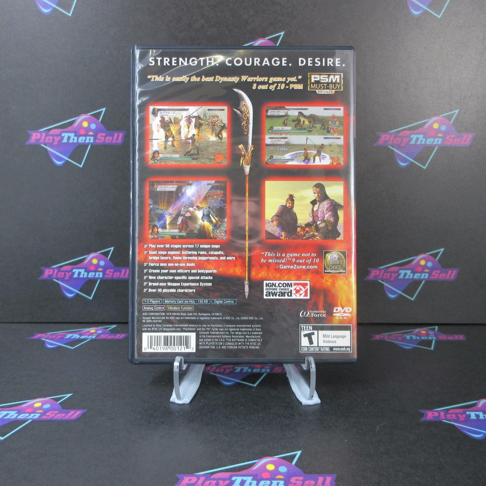 Dynasty Warriors 4 PS2 PlayStation 2 GH + Reg Card - Like New