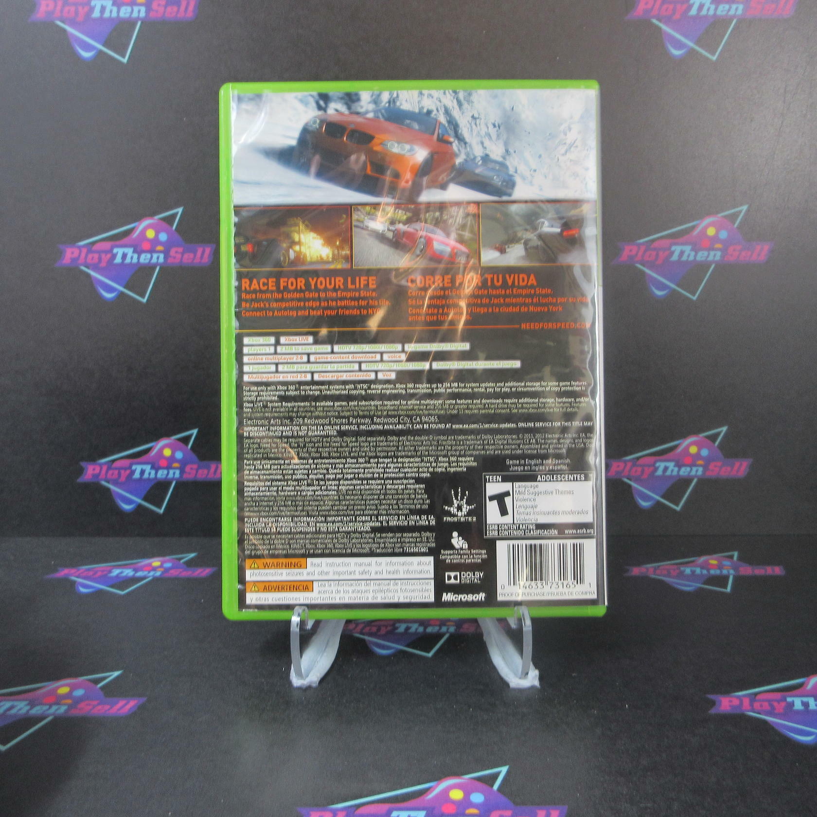 Need For Speed The Run Xbox 360 Platinum Hits - Like New