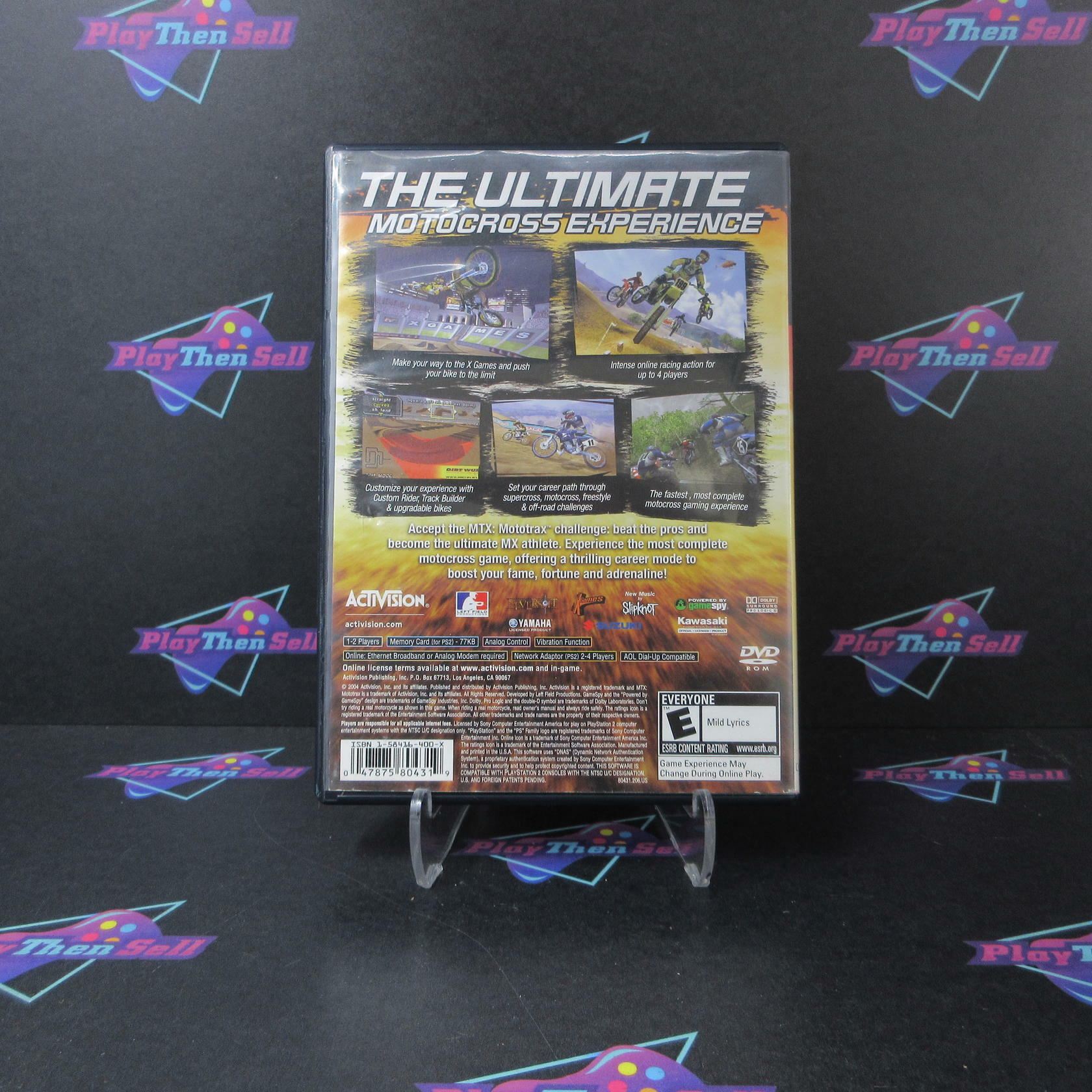 MTX Mototrax PS2 PlayStation 2 DD/NM - Very Good