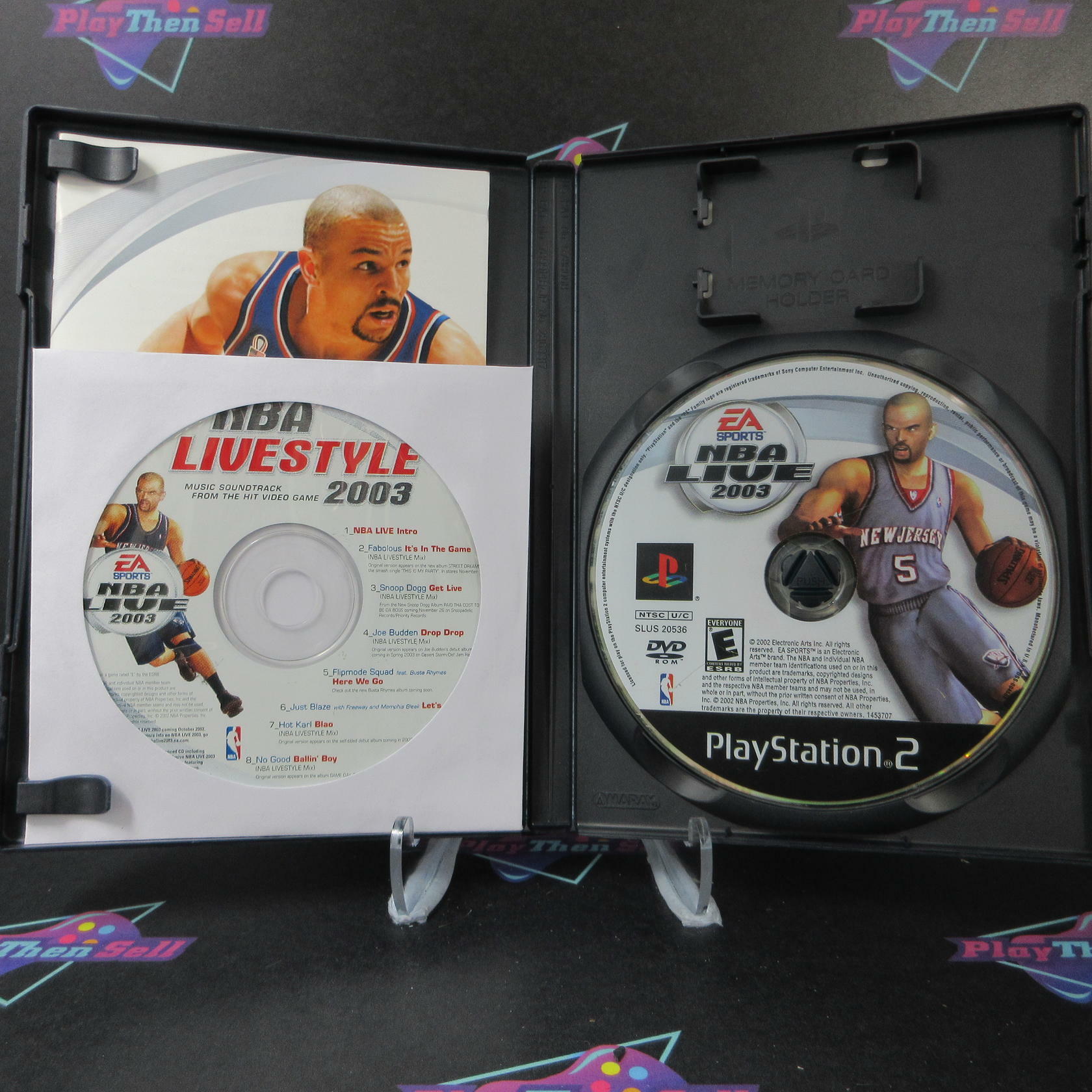 NBA Live 2003 + Sound Track PS2 PlayStation 2 AD Complete CIB - Very Good