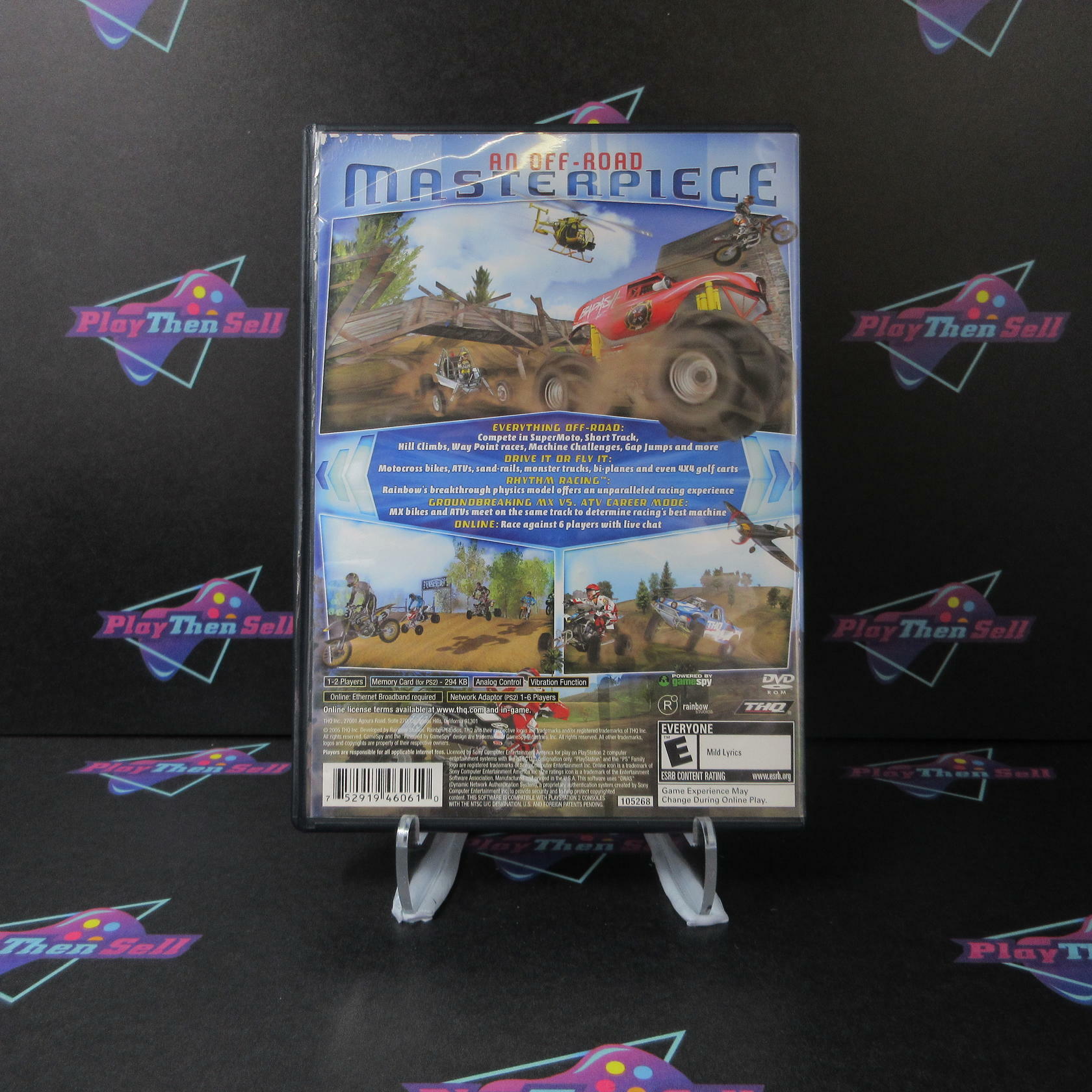 MX vs ATV Unleashed PS2 PlayStation 2 AD/NM - Very Good