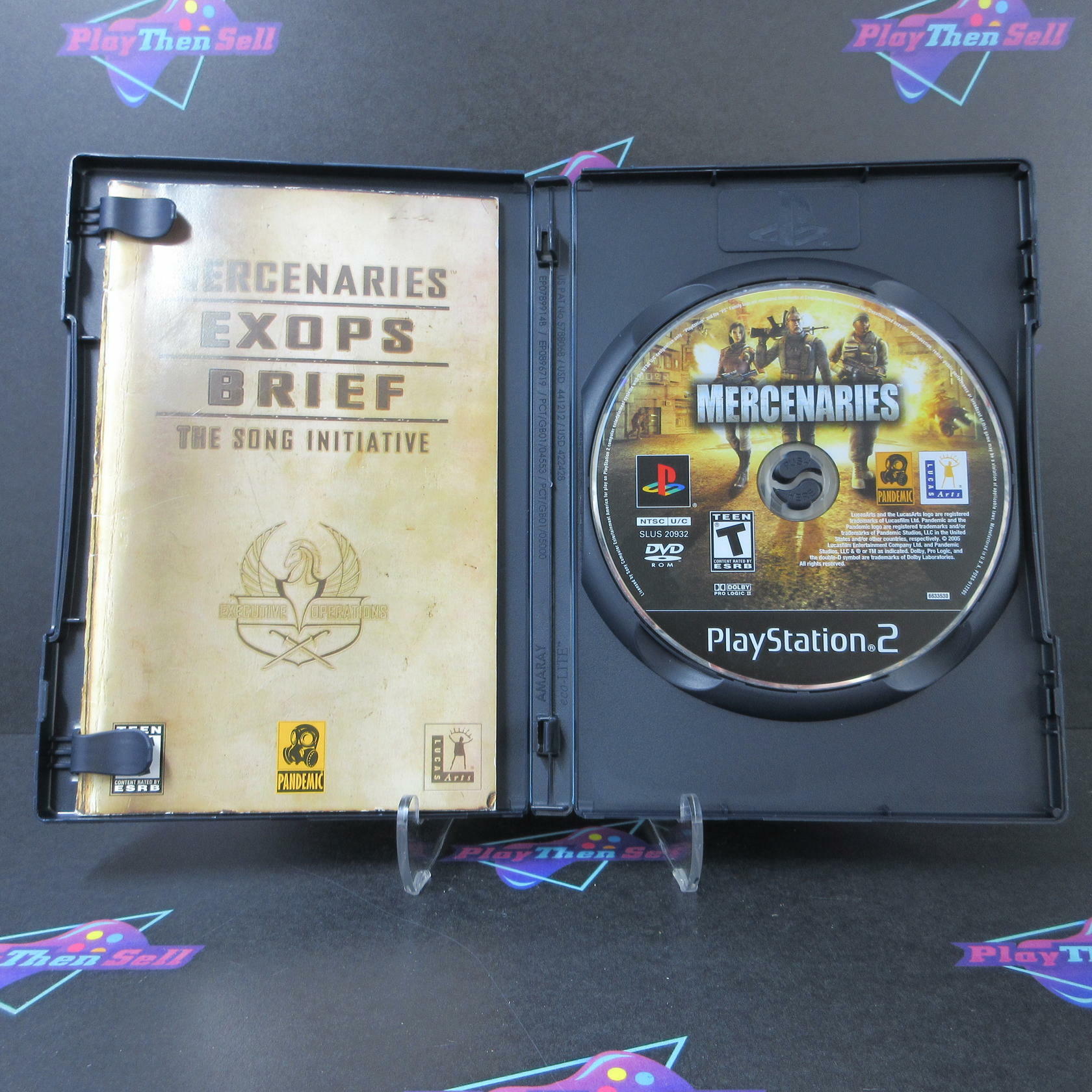 Mercenaries Playground of Destruction PS2 PlayStation 2 GH BL Disc + Reg Card - Like New