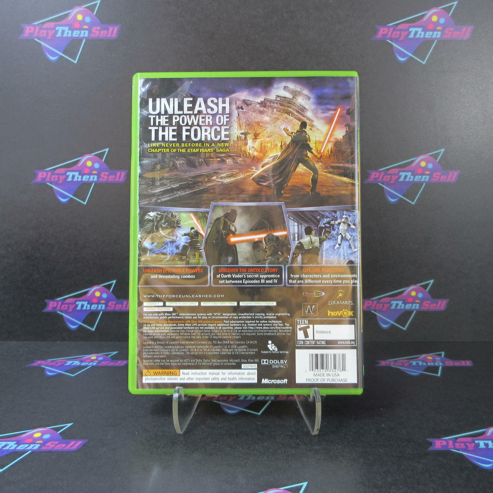Star Wars the Force Unleashed Xbox 360 - Very Good
