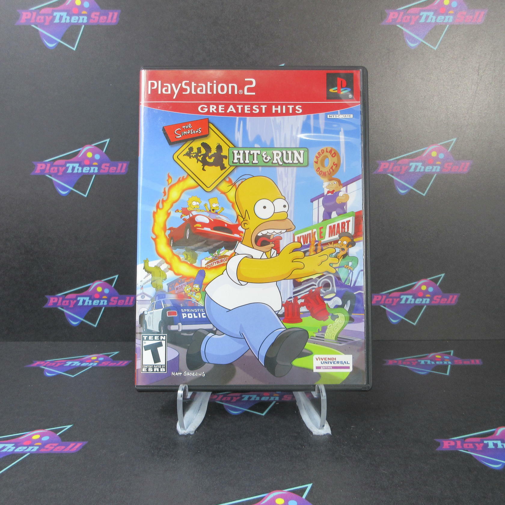 The Simpsons Hit & Run PS2 PlayStation 2 Greatest Hits - Like New
