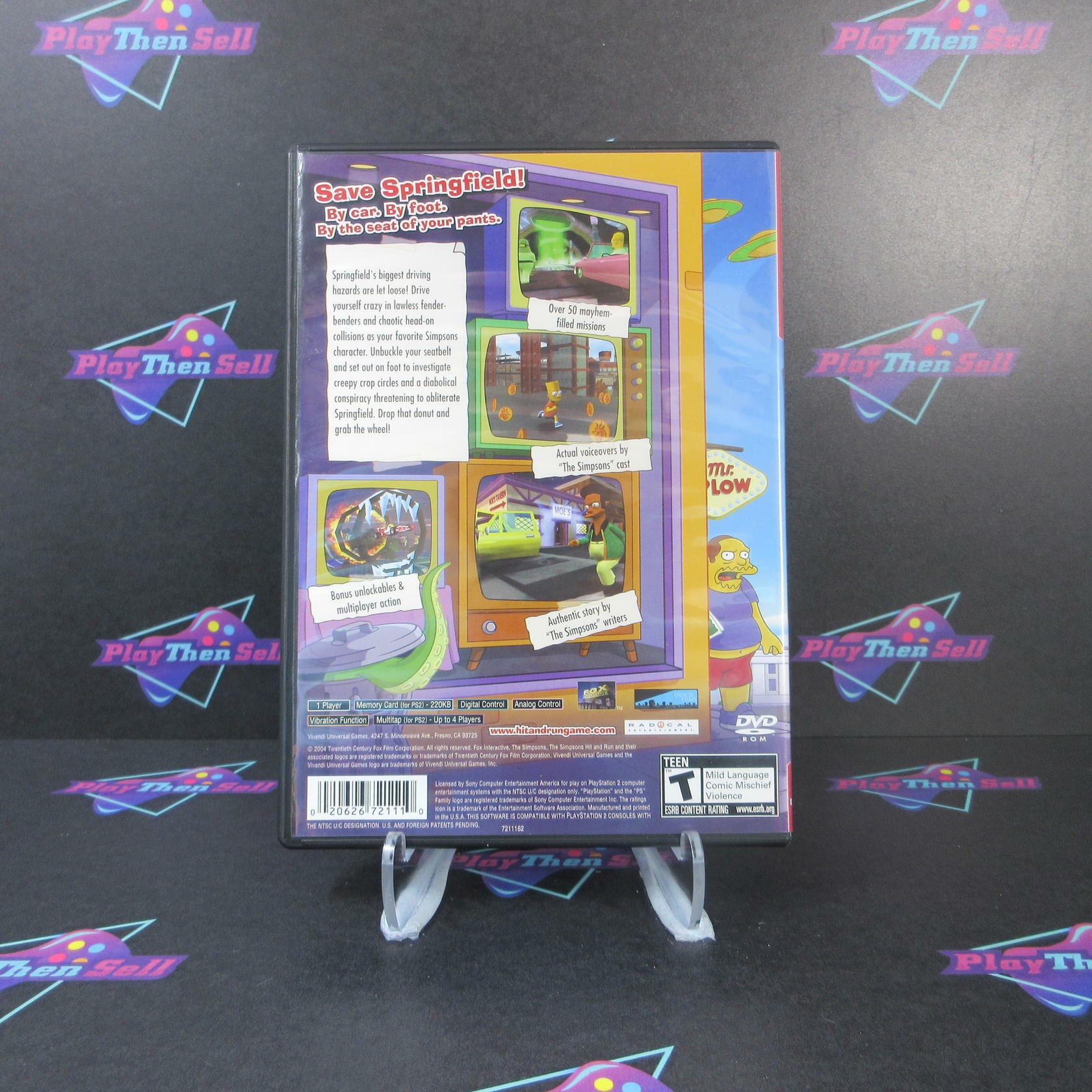 The Simpsons Hit & Run PS2 PlayStation 2 Greatest Hits - Like New