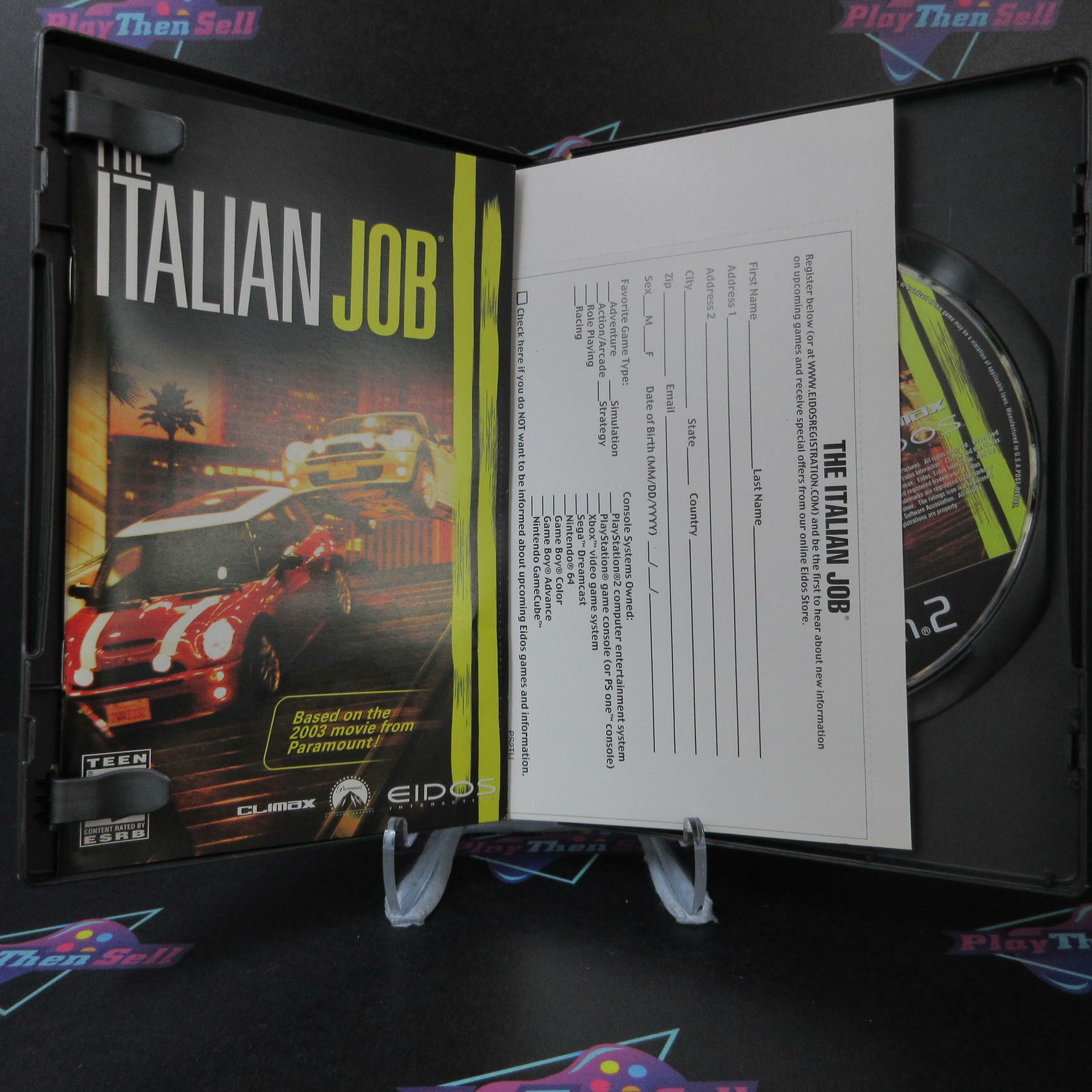 The Italian Job PS2 PlayStation 2 + Reg Card - Like New