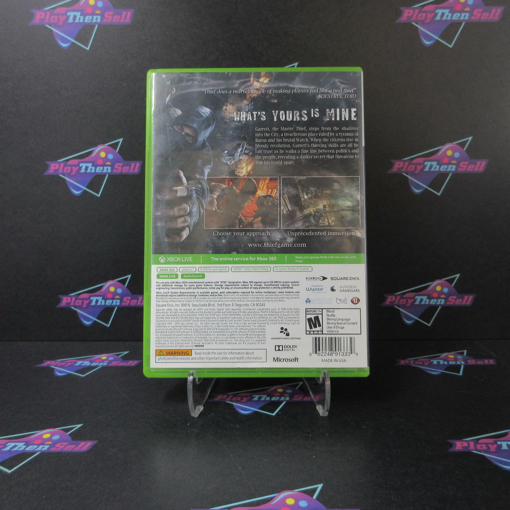 Thief Xbox 360 AD Complete CIB - Very Good