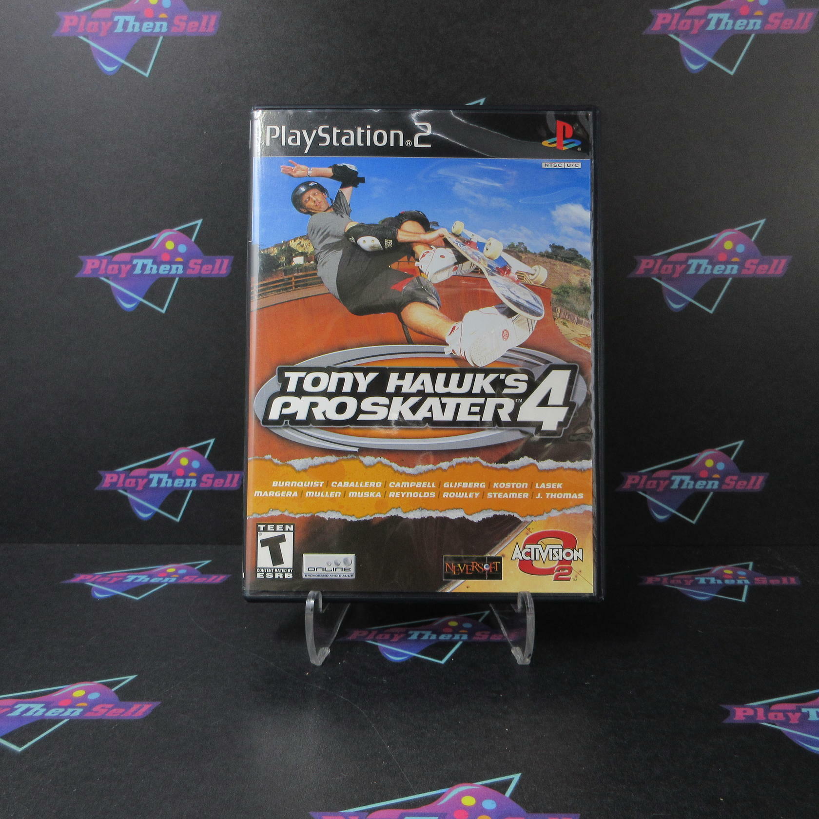 Tony Hawk's Pro Skater 4 + Reg Card PS2 PlayStation 2 AD Complete - Very Good