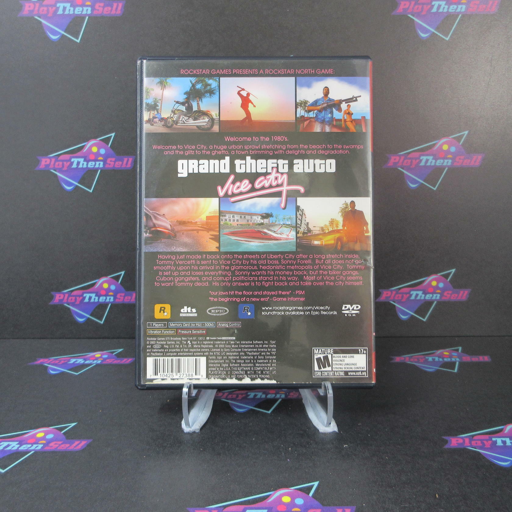 Grand Theft Auto Vice City GH PS2 PlayStation 2 AD/NM - Very Good