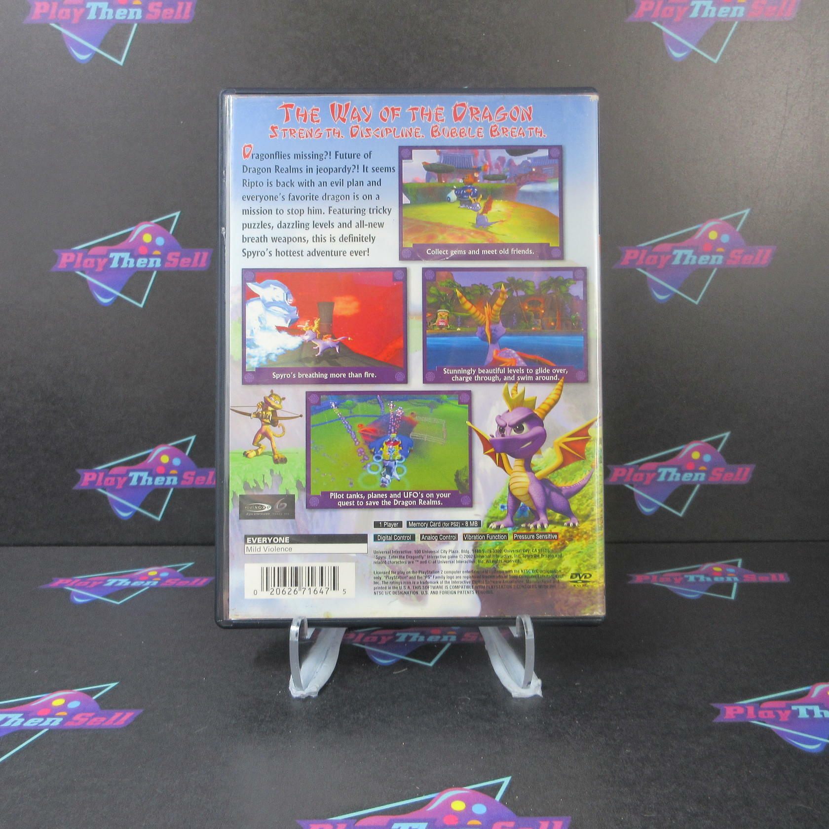 Spyro Enter The Dragonfly PS2 PlayStation 2 AD/NM - Very Good