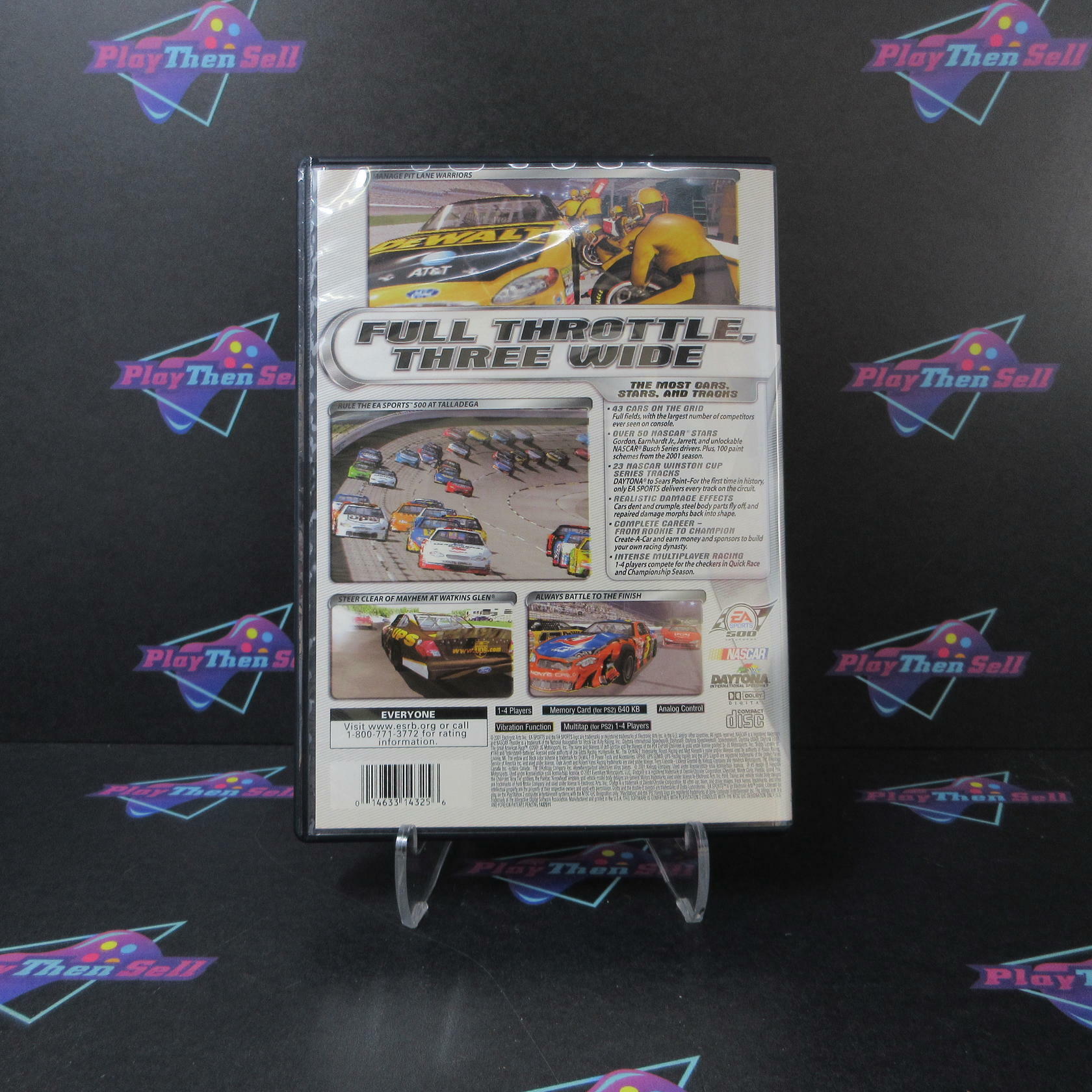 NASCAR Thunder 2002 PS2 PlayStation 2 DD/NM - Very Good