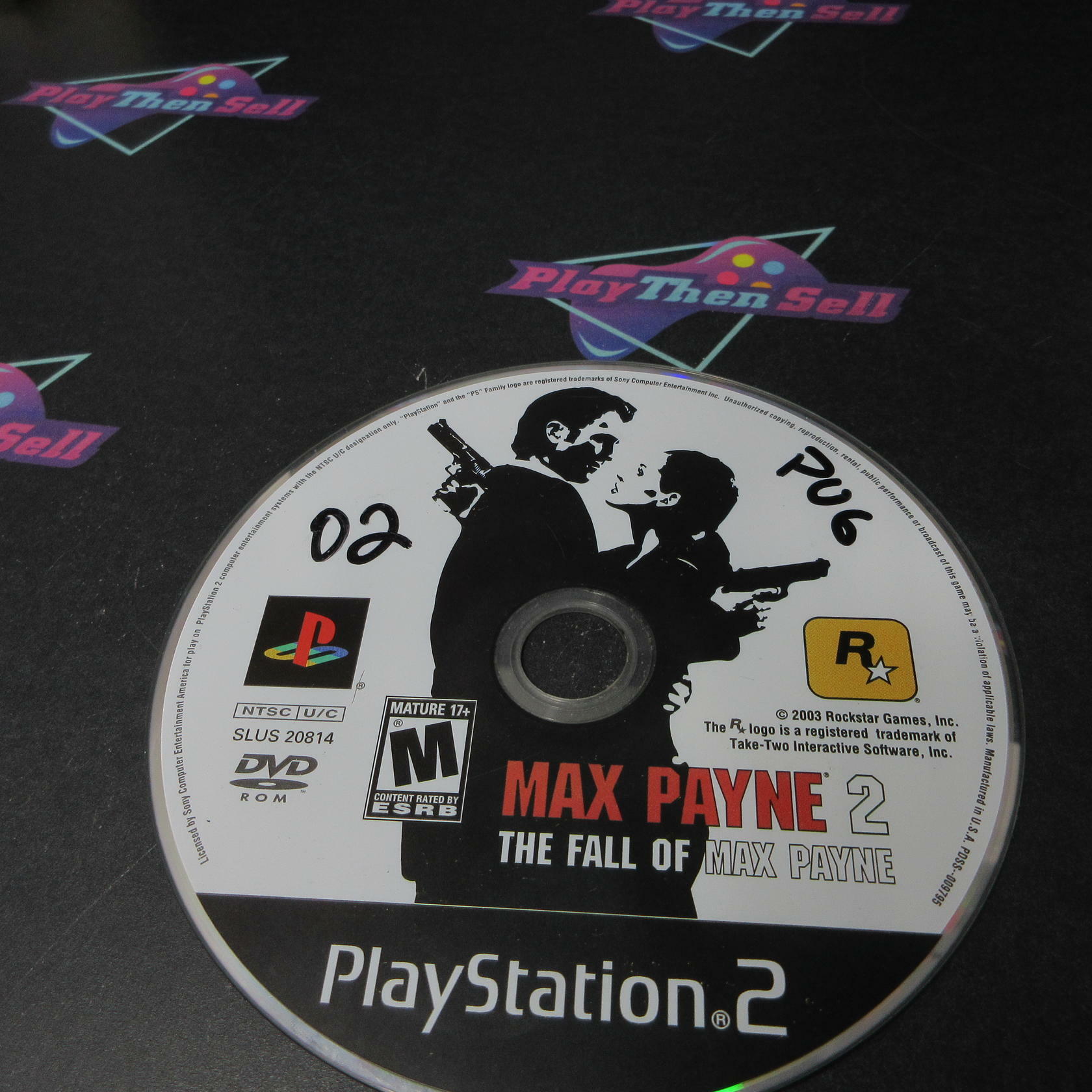 Max Payne 2 The Fall of Max Payne PS2 PlayStation 2 AD/DD/NM - Very Good