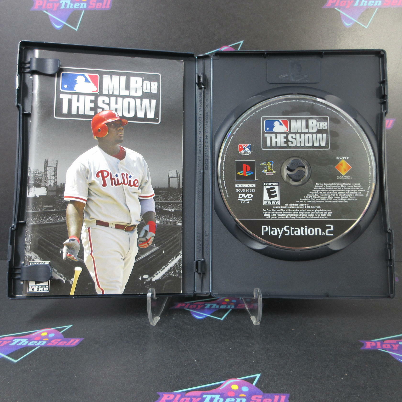 MLB 08 The Show PS2 PlayStation 2 + Reg Card - Like New