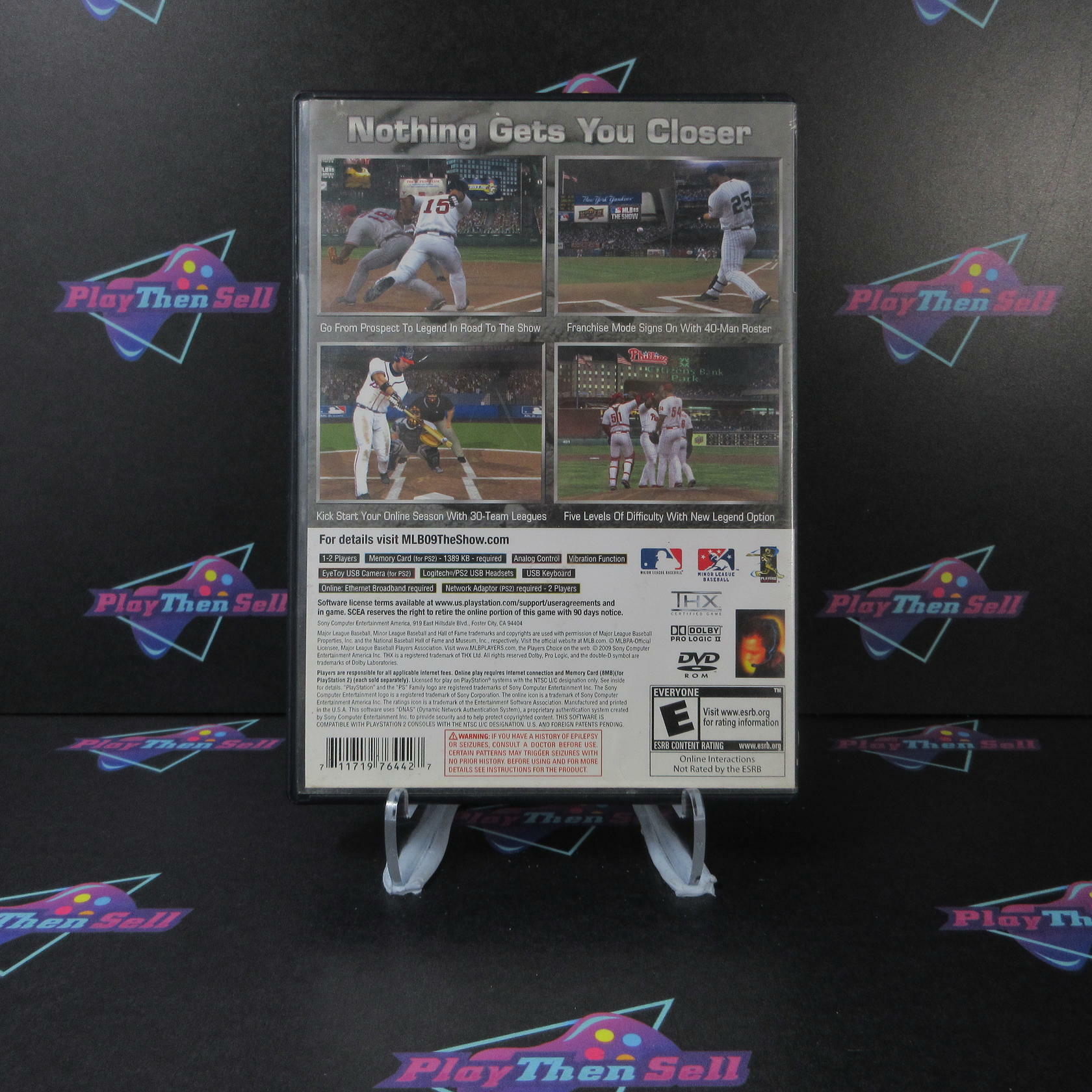 MLB 09 The Show PS2 PlayStation 2 AD + Reg Card CIB - Very Good