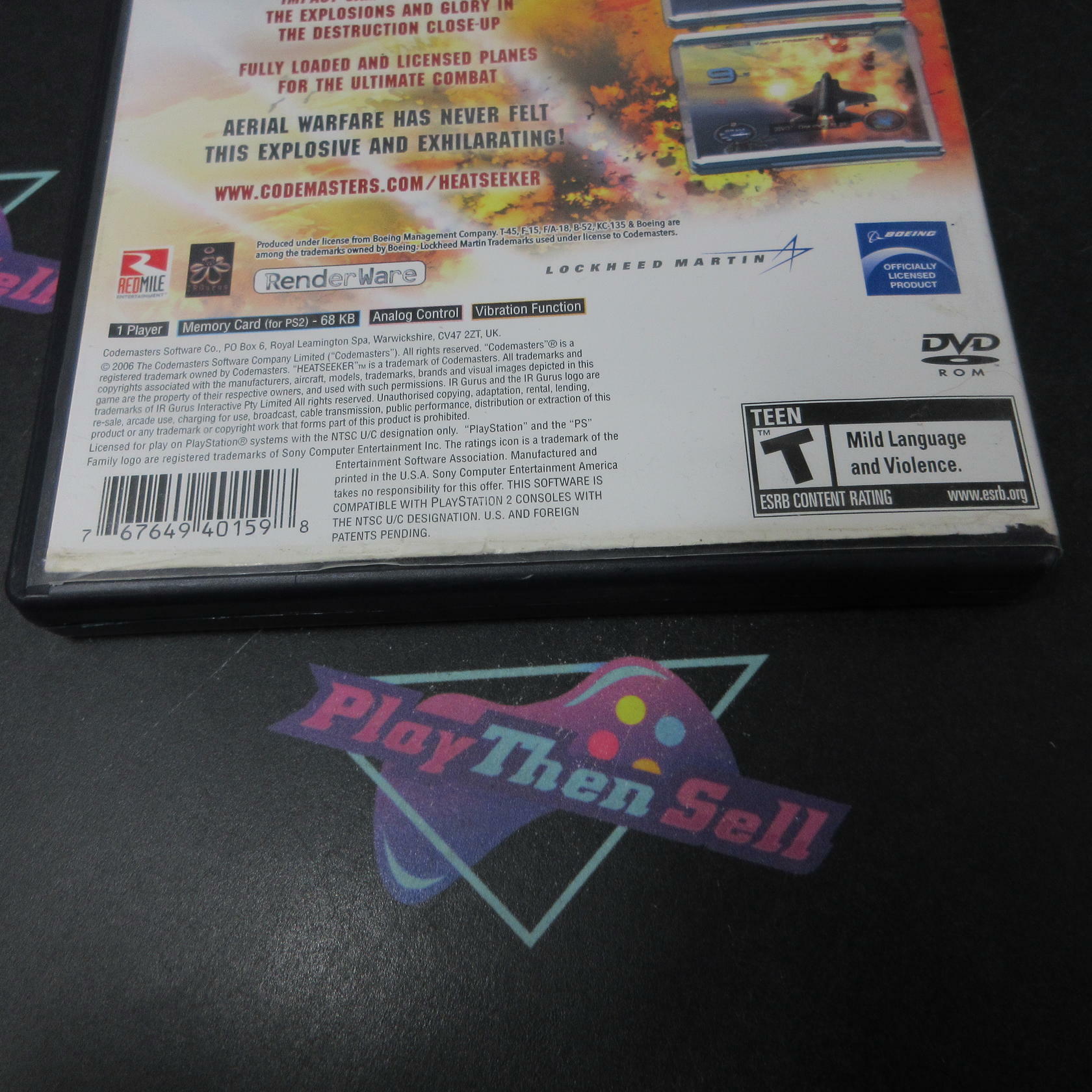 Heatseeker PS2 PlayStation 2 AD/NM - Very Good