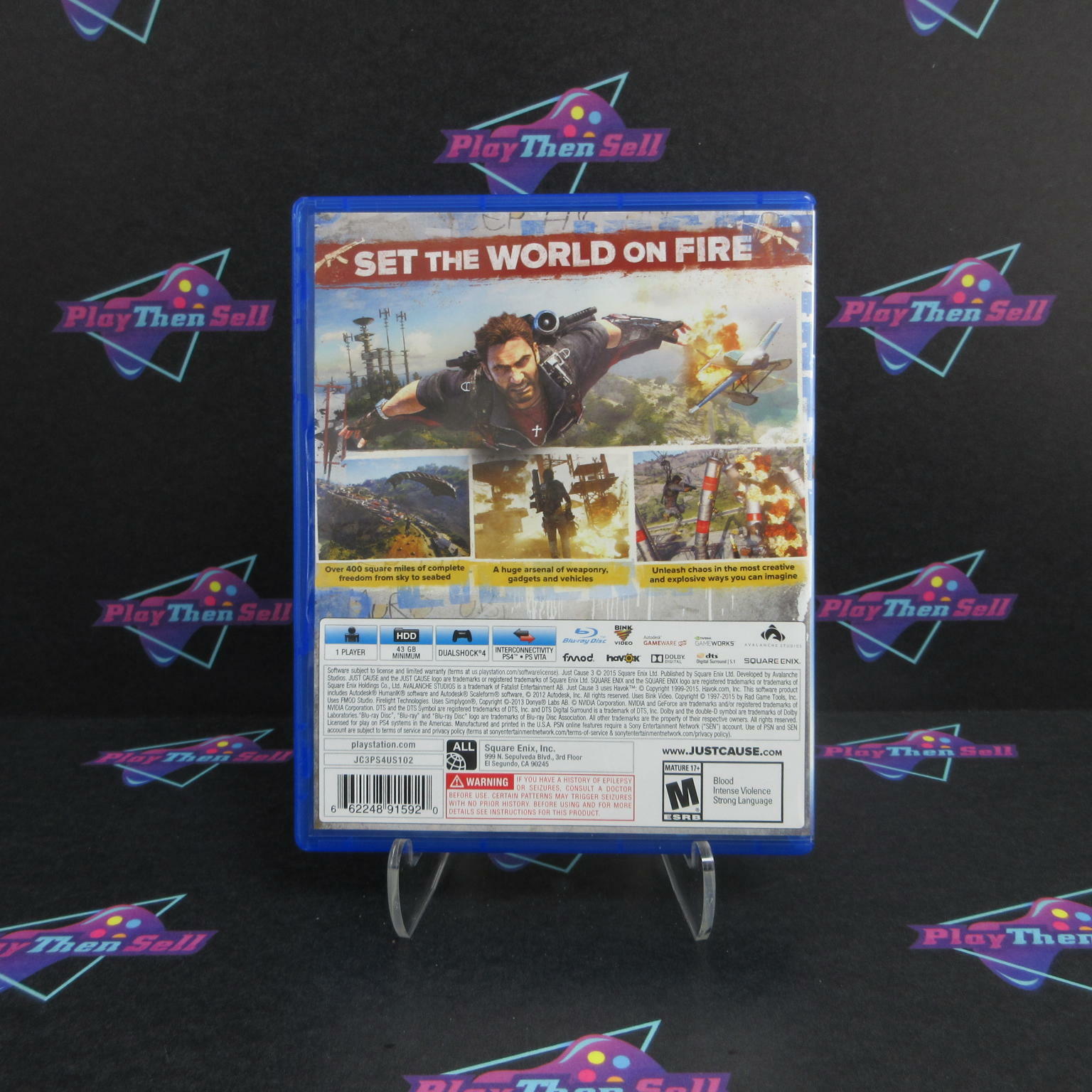 Just Cause 3 PS4 PlayStation 4 - Like New