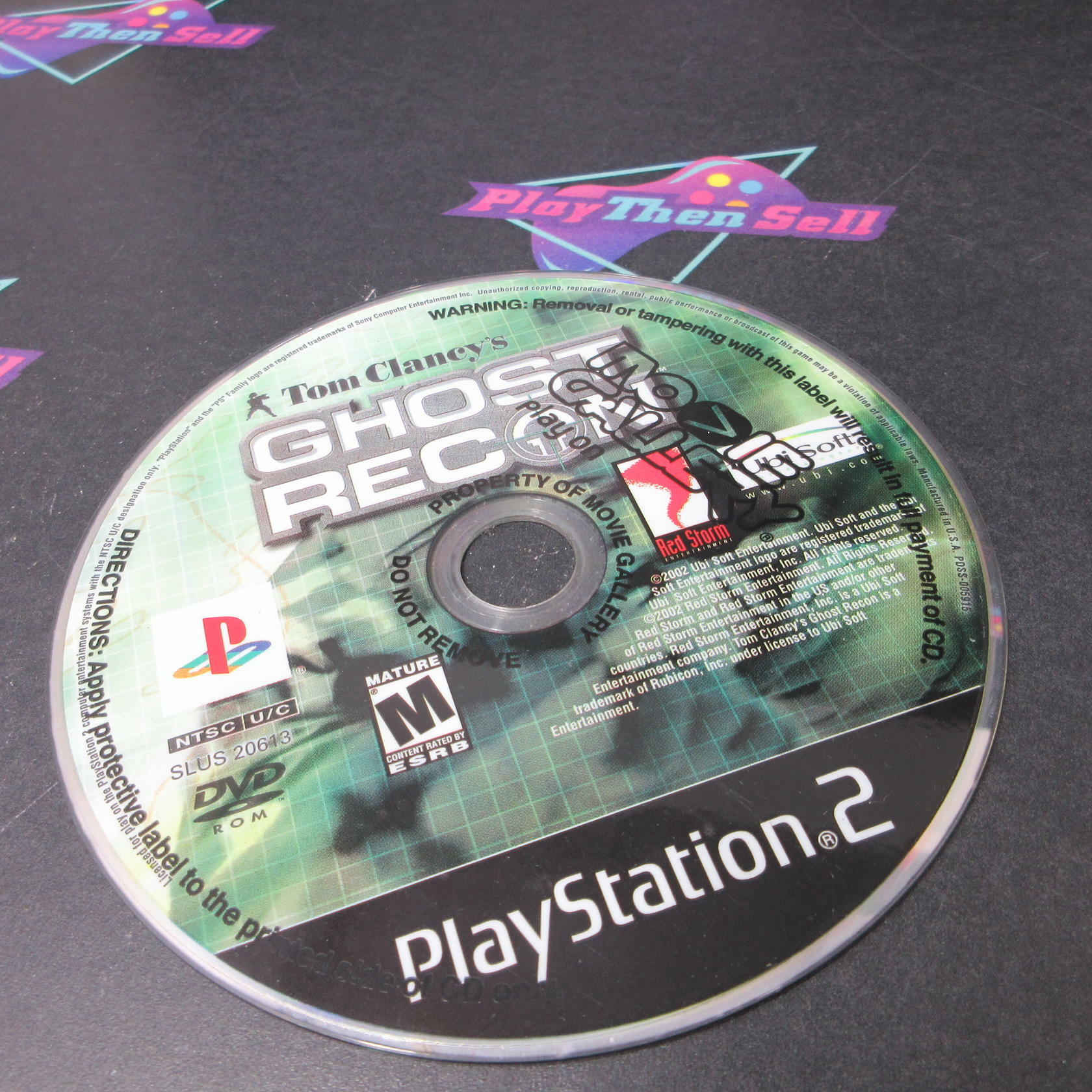 Tom Clancy's Ghost Recon PS2 PlayStation 2 AD/DD/NM - Very Good