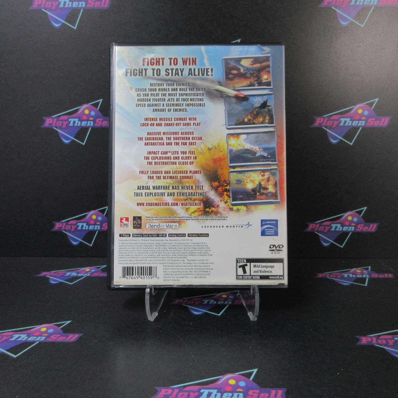 Heatseeker PS2 PlayStation 2 AD/NM - Very Good