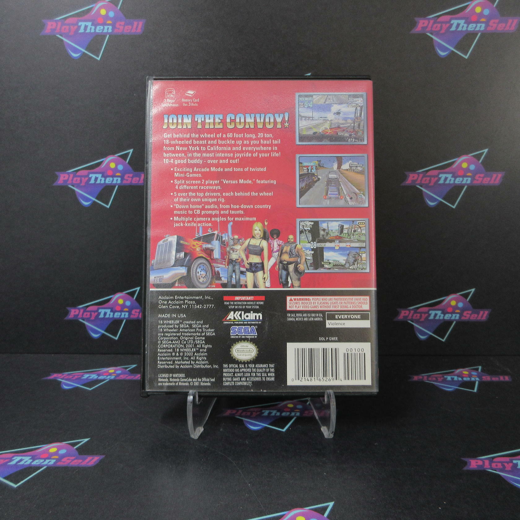 Eighteen Wheeler American Pro-Trucker Nintendo GameCube MD Complete CIB - Very Good