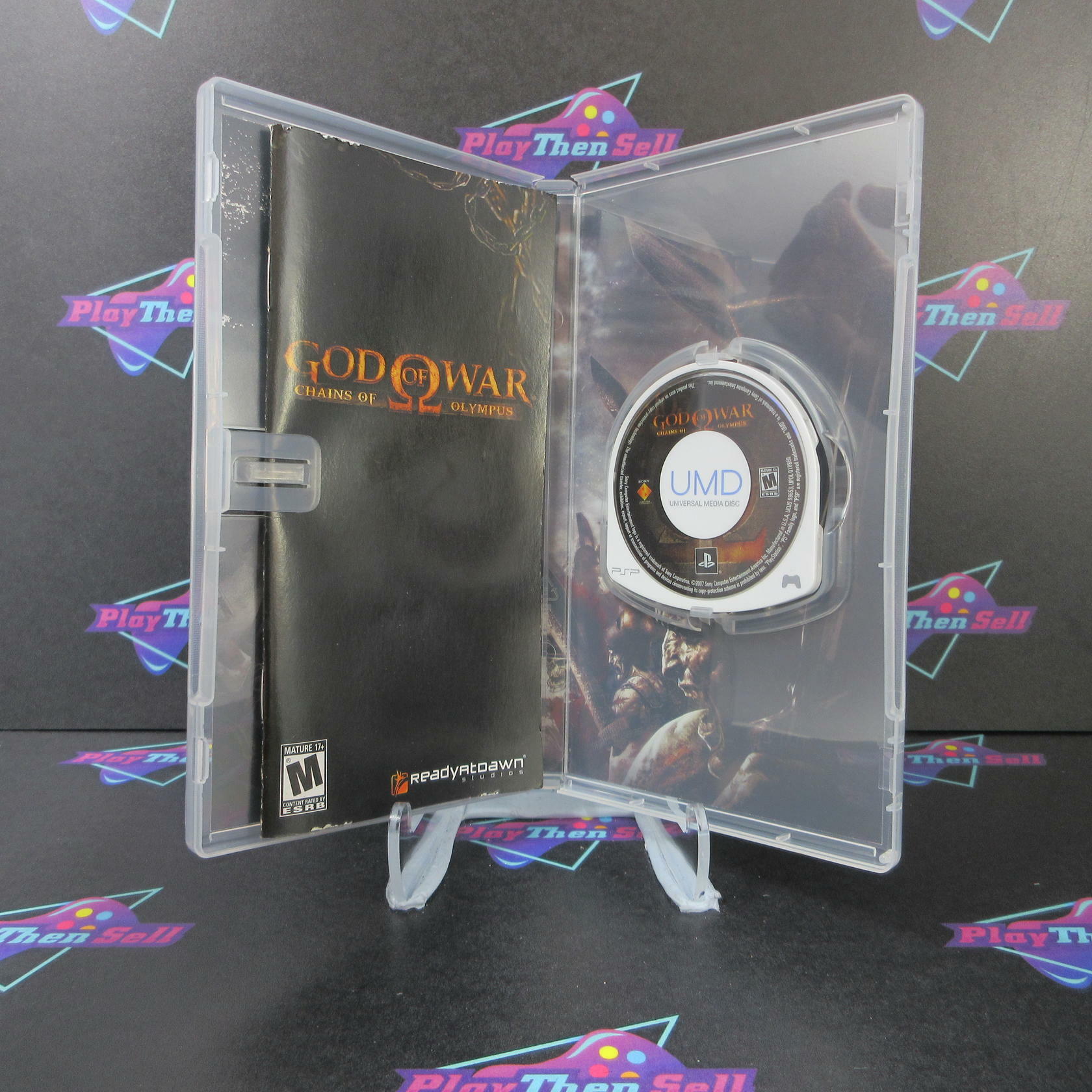 God of War Chains of Olympus + Reg Card Sony PSP AD Complete - Very Good