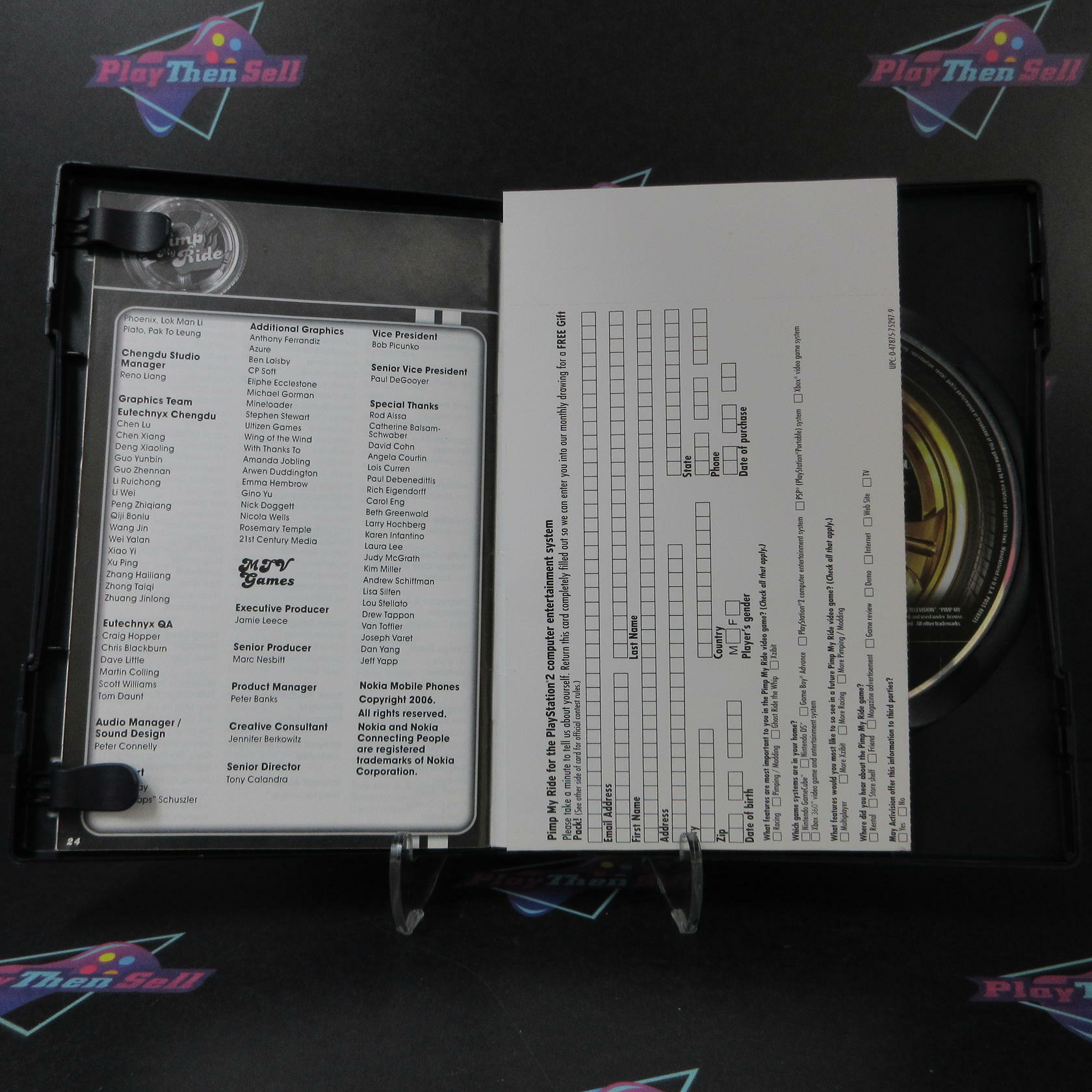 Pimp My Ride + Reg Card PS2 PlayStation 2 AD Complete CIB - Very Good