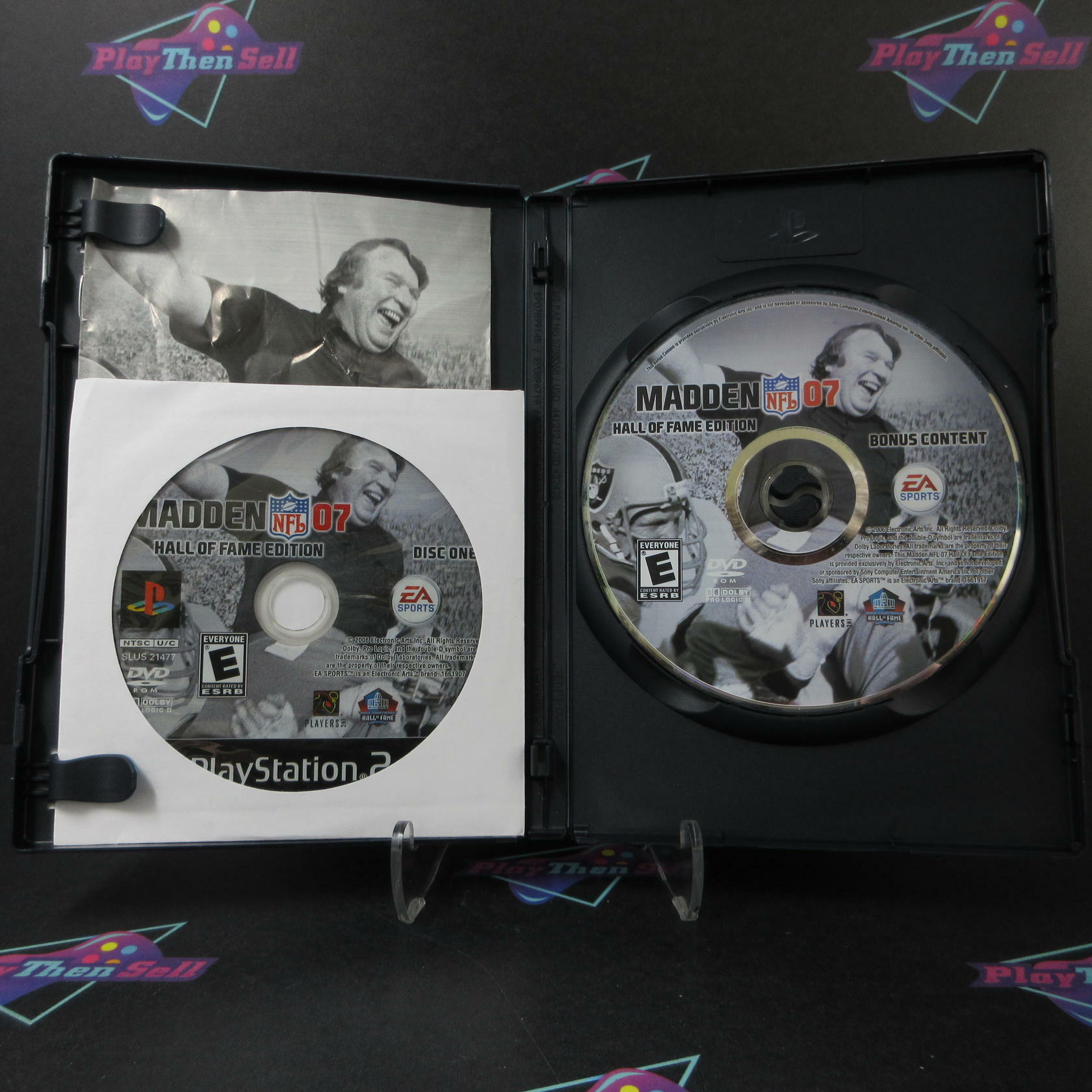 Madden NFL 07 Hall of Fame Edition PS2 PlayStation 2 MD + Bonus Disc/ Sleeve CIB - Very Good