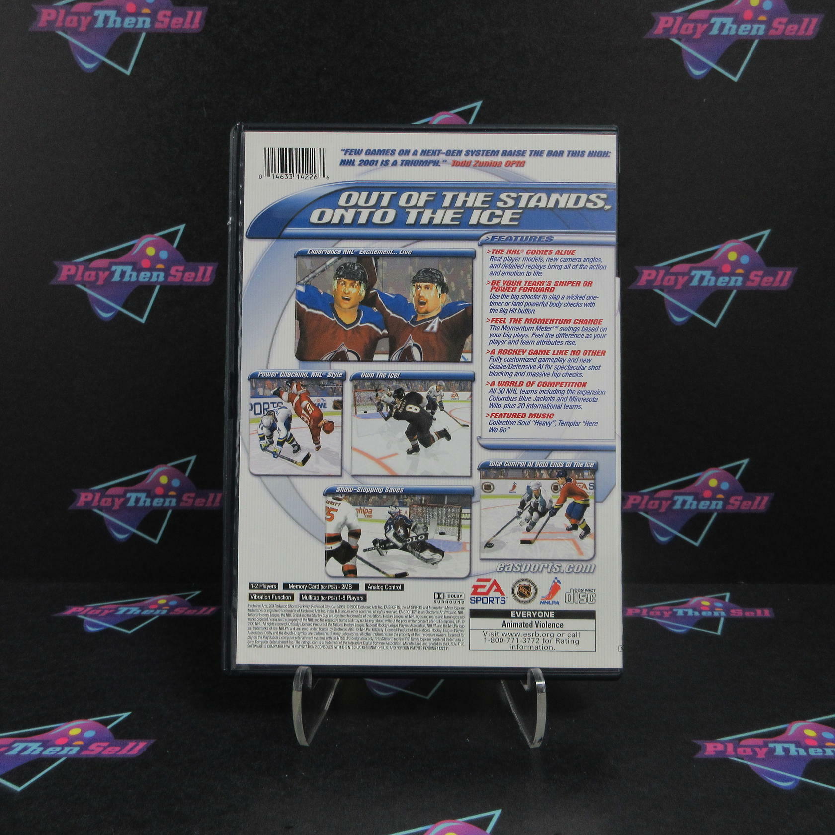 NHL 2001 PS2 PlayStation 2 + Reg Card - Like New