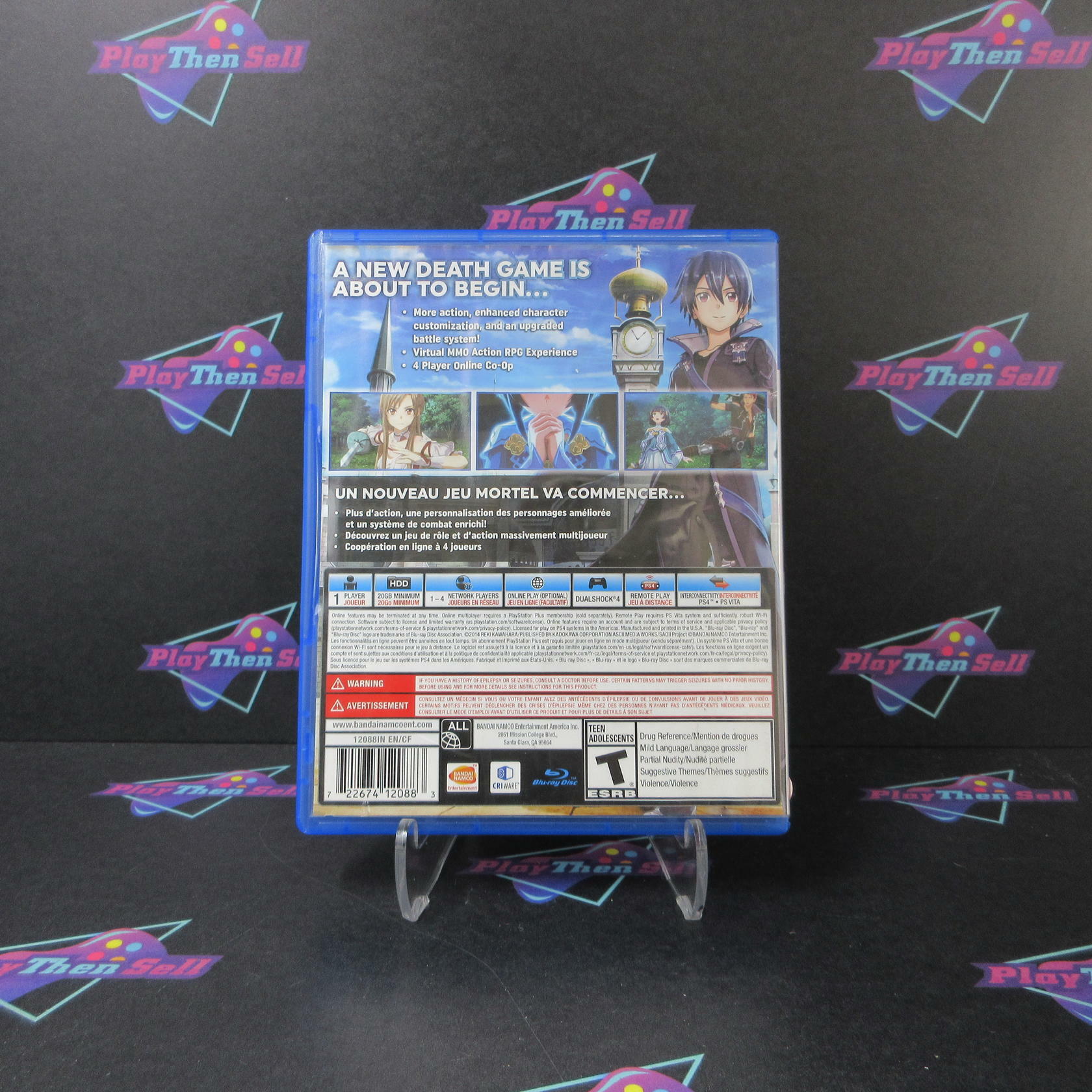 Sword Art Online Hollow Realization PS4 PlayStation 4 AD Complete CIB - Very Good