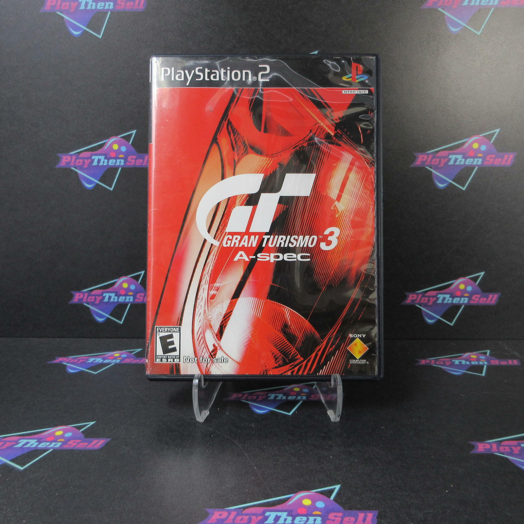Gran Turismo 3 A-spec Red Cover PS2 PlayStation 2 AD/NM - Very Good
