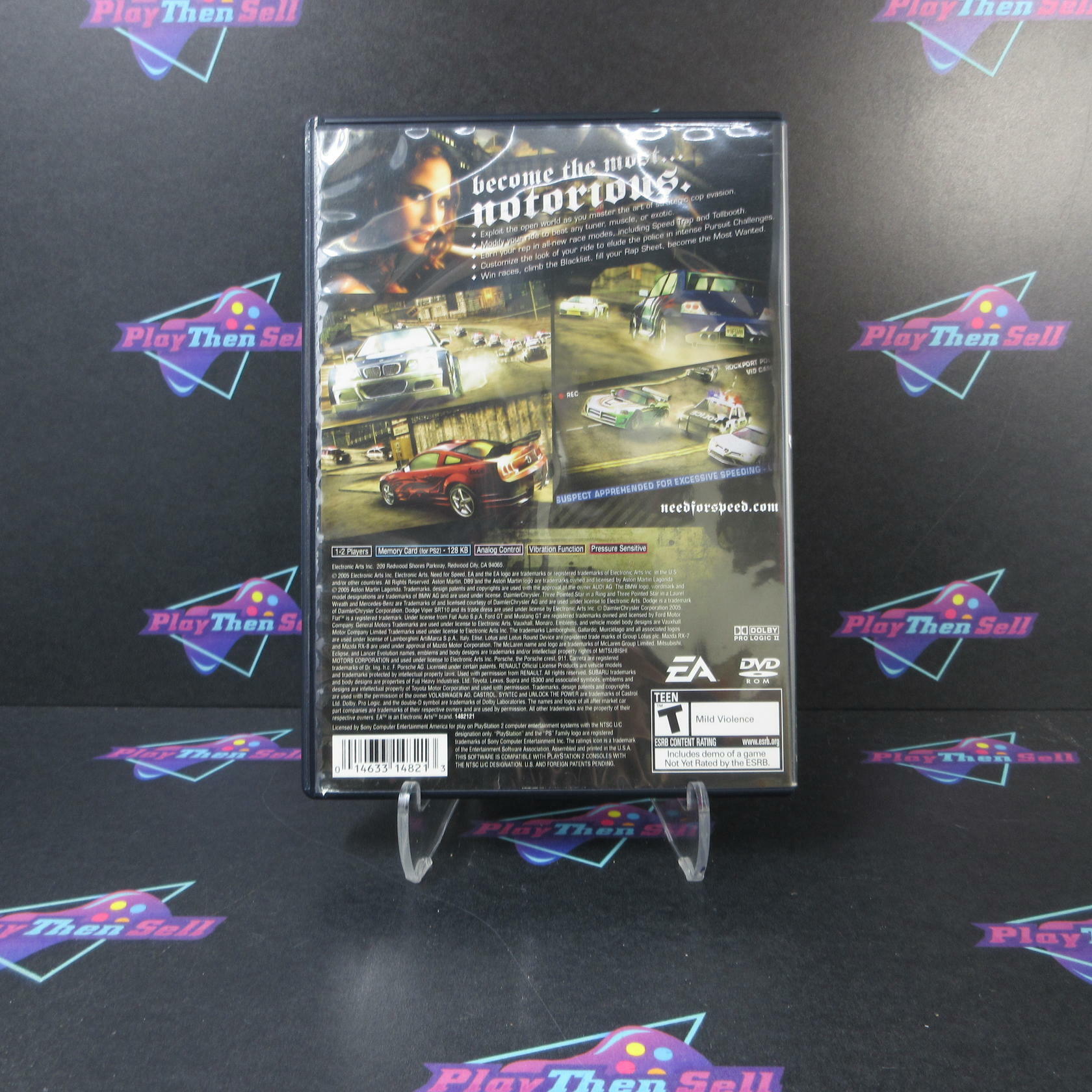 Need for Speed Most Wanted PS2 PlayStation 2 AD Complete CIB - Very Good