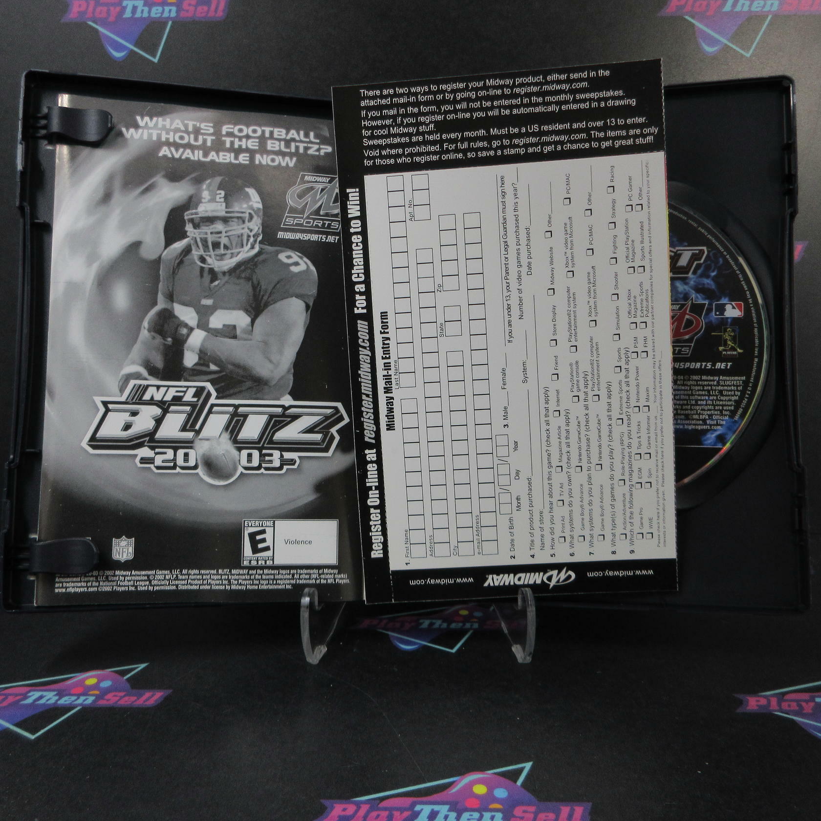MLB Slugfest 2004 PS2 PlayStation 2 AD + Reg Card Complete CIB - Very Good