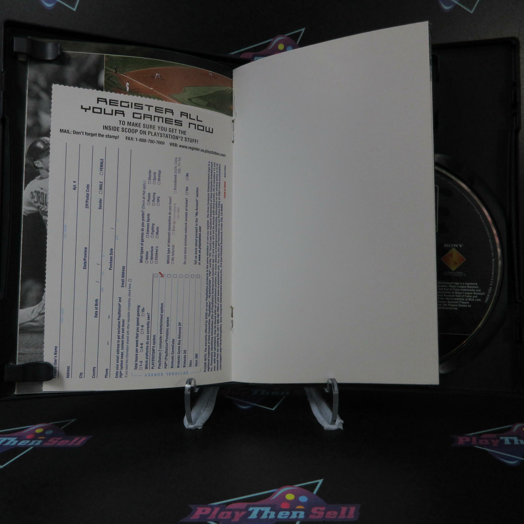 MLB 09 The Show PS2 PlayStation 2 AD + Reg Card CIB - Very Good