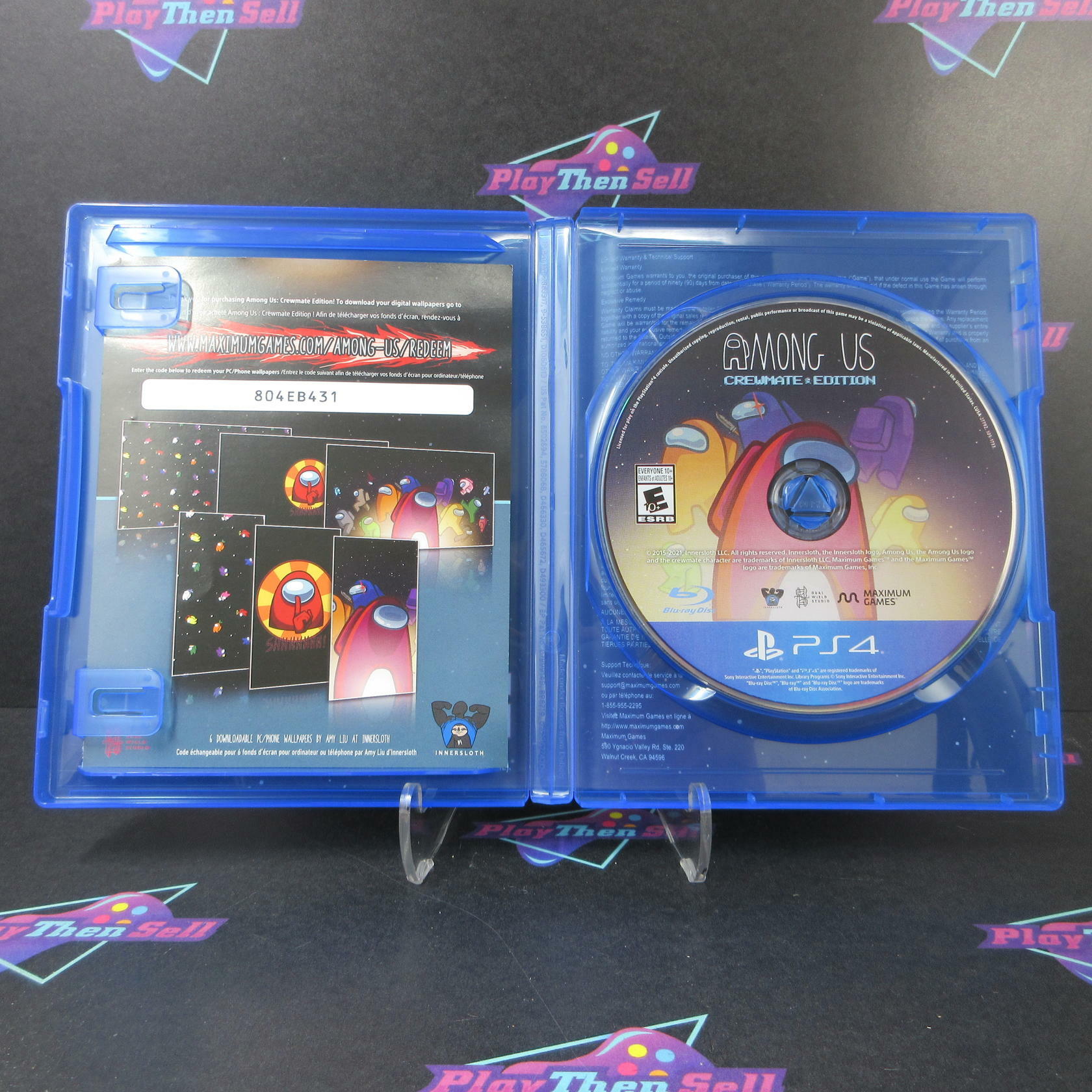 Among Us Crewmate Edition PS4 PlayStation 4 + Map - Like New