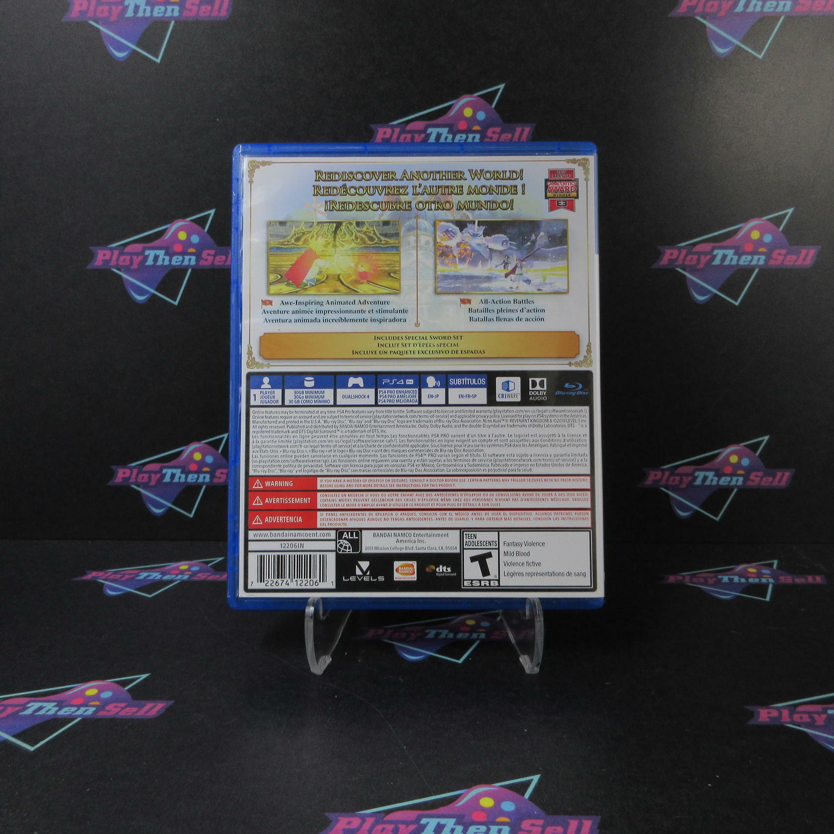 Ni no Kuni II Revenant Kingdom Day One Edition PS4 PlayStation 4 - Like New